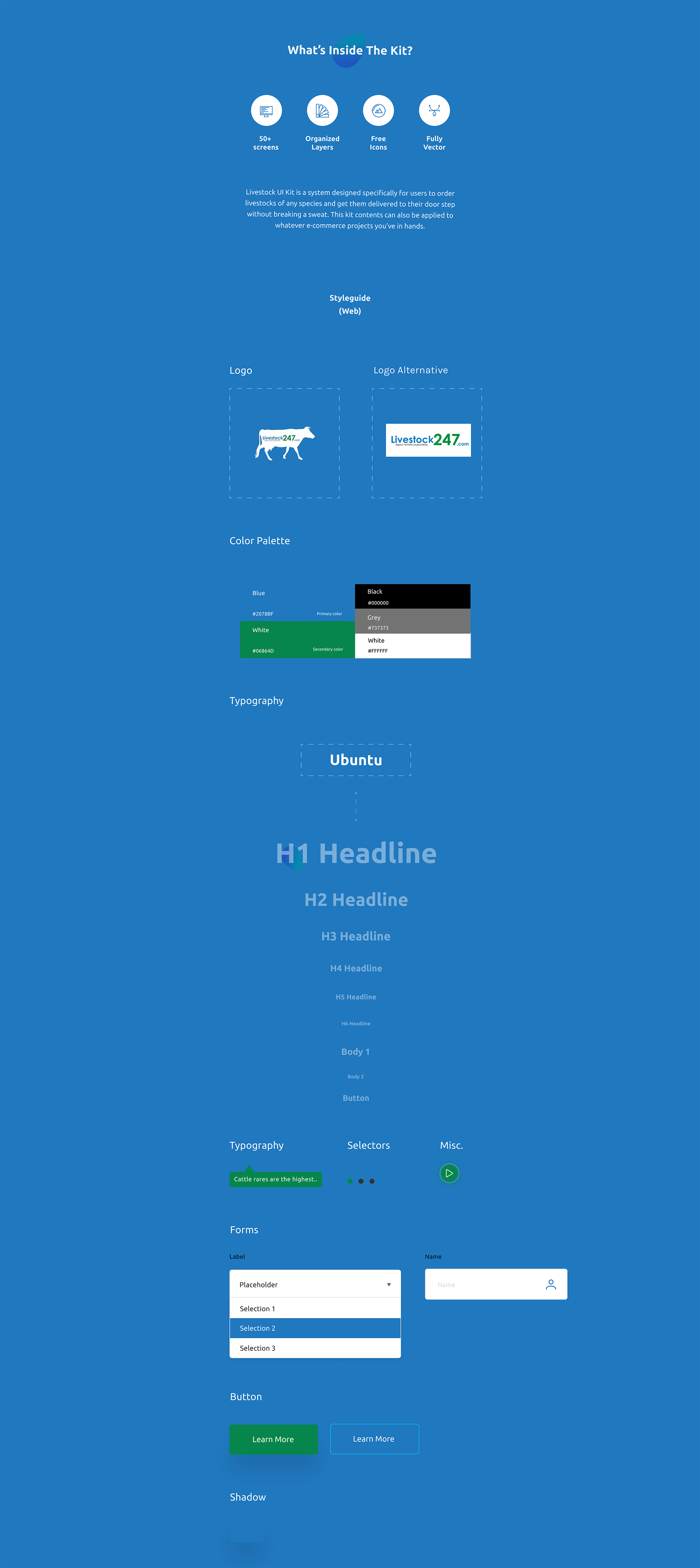 Livestock UI Kit presentation image