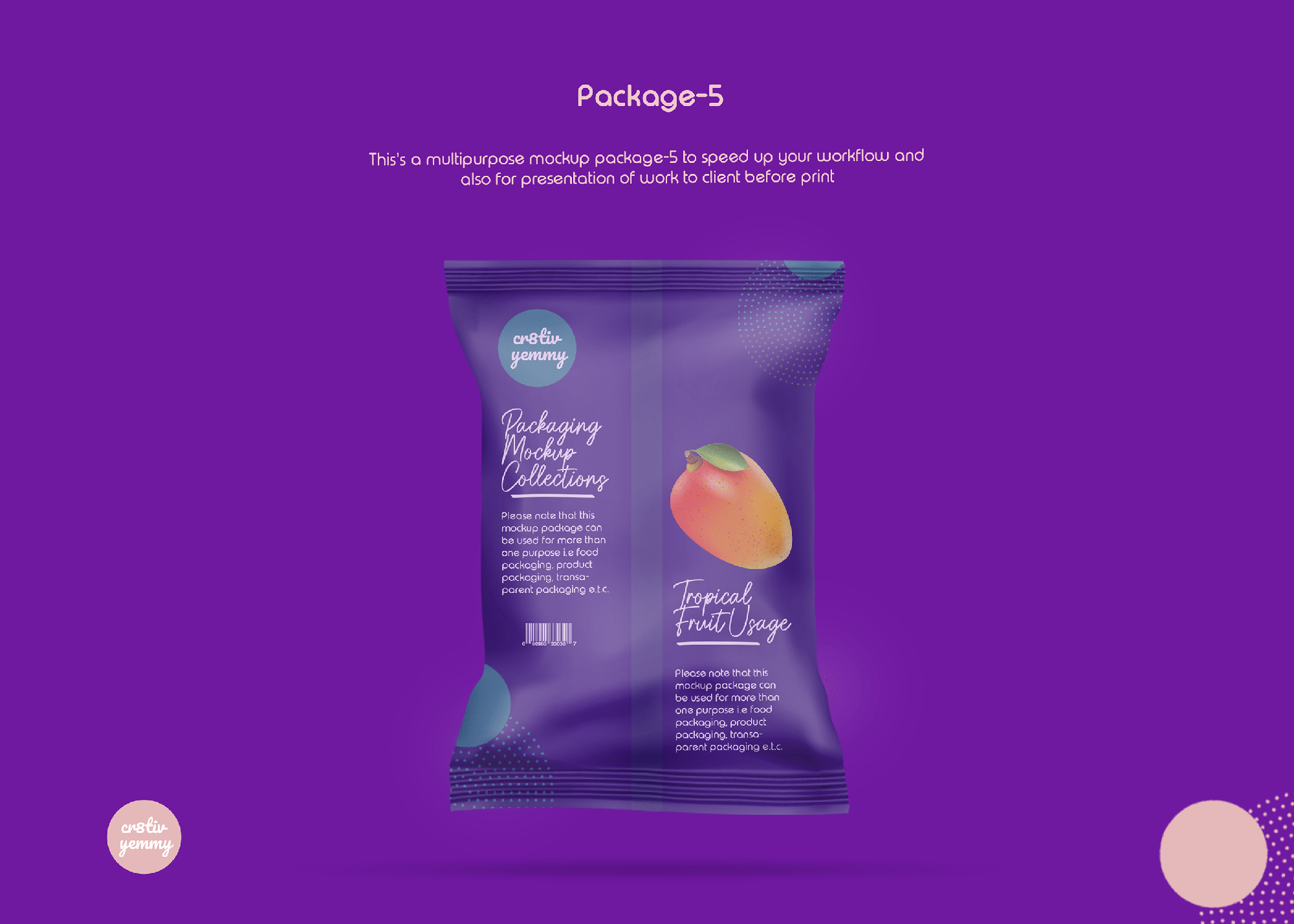 Food Packaging Mockup Collections Free Download Volume 1 presentation image