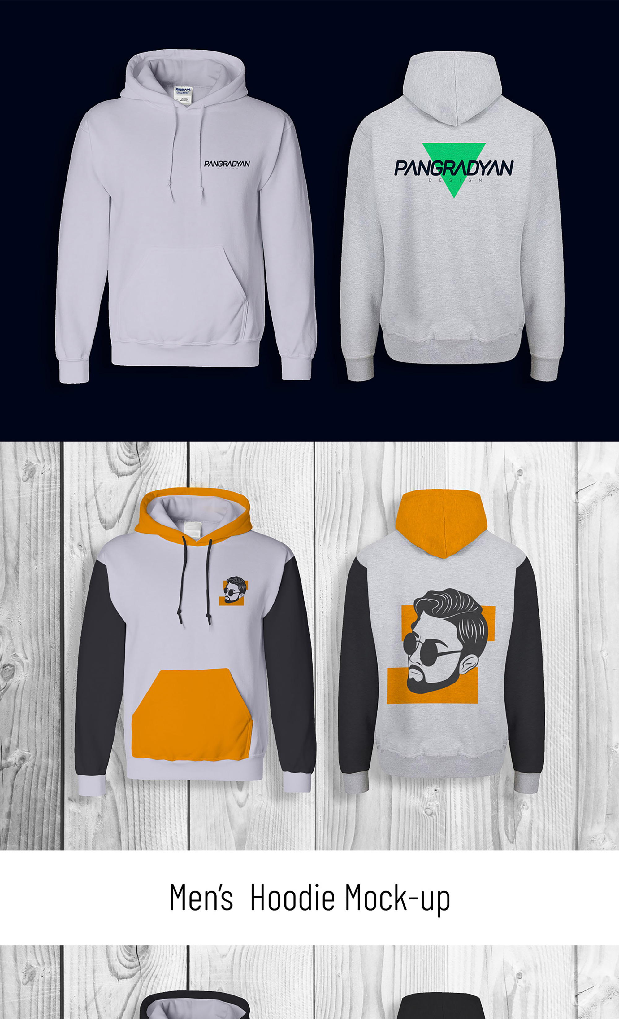 Men’s Hoodie Mockup presentation image