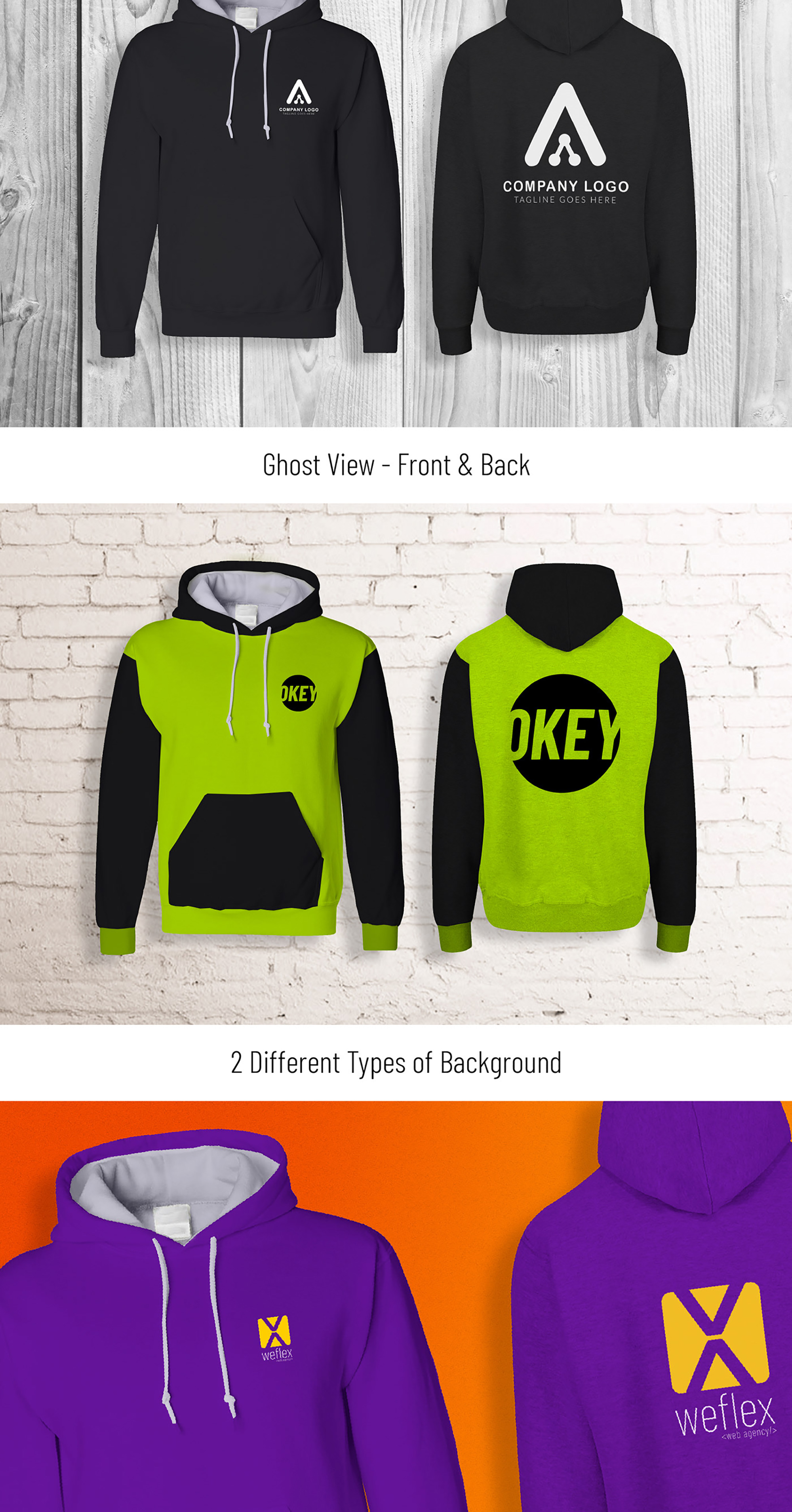 Men’s Hoodie Mockup presentation image