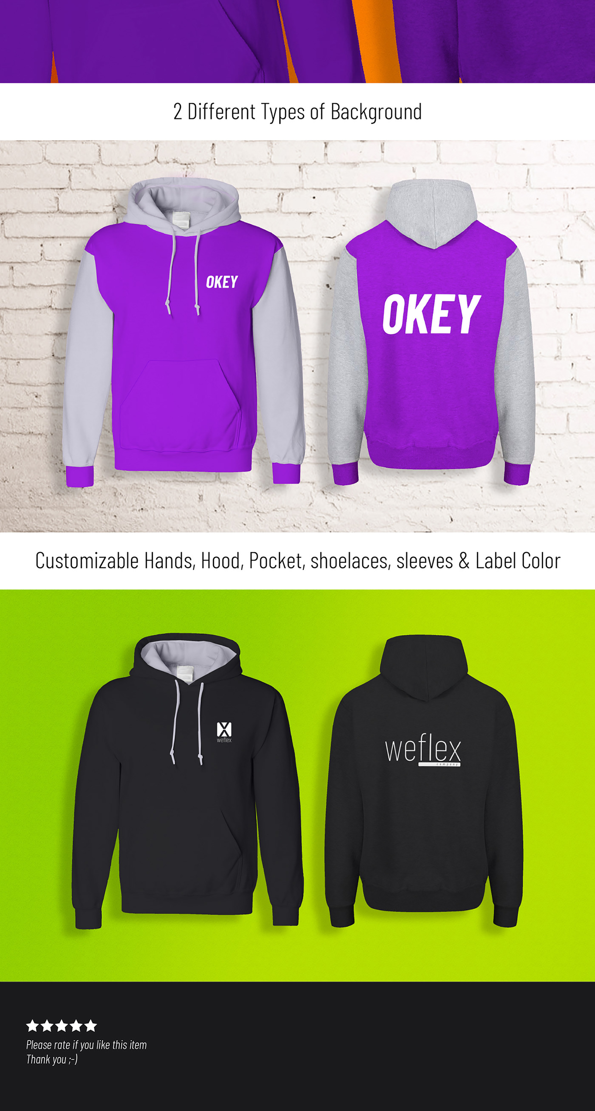 Men’s Hoodie Mockup presentation image