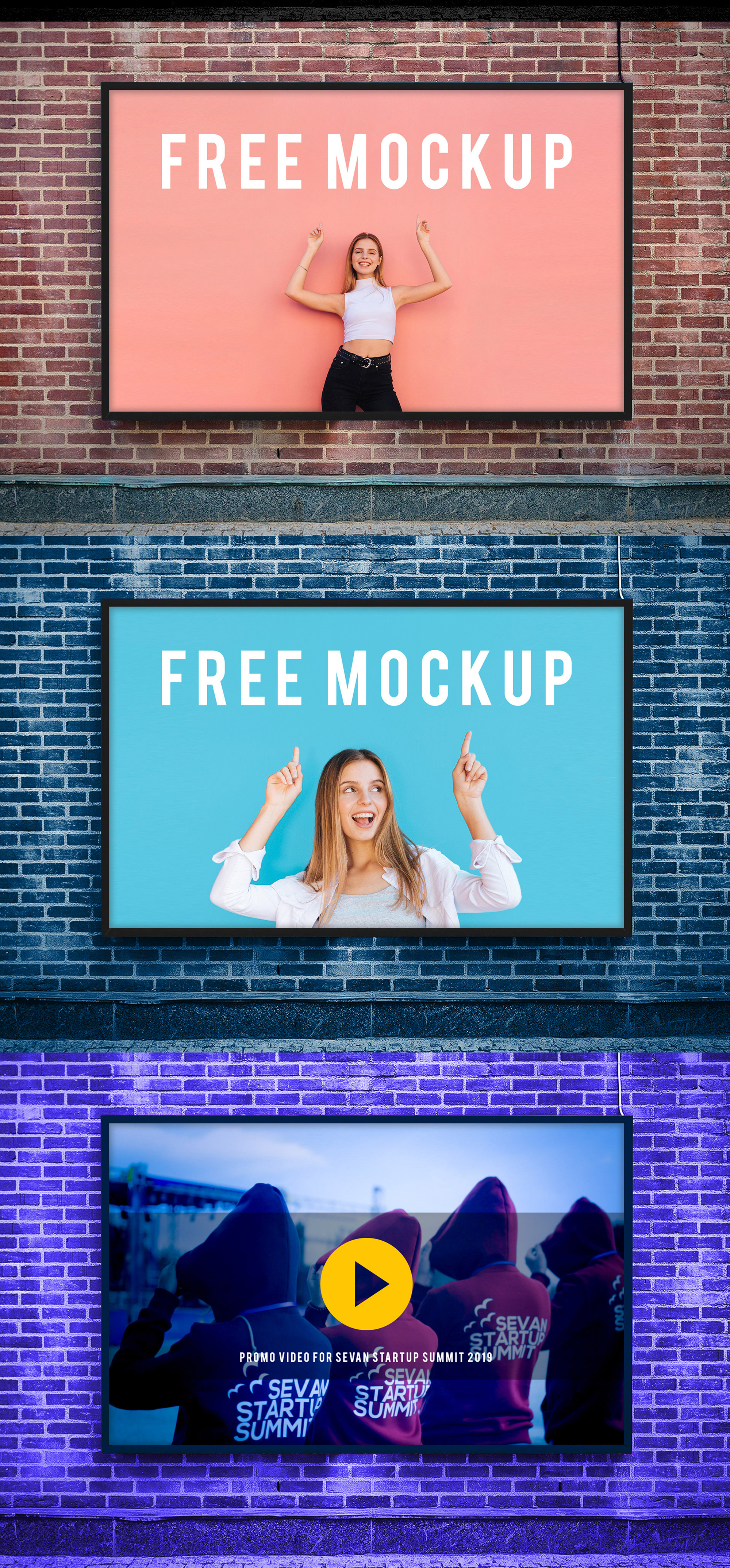 Poster PSD Mockup presentation image