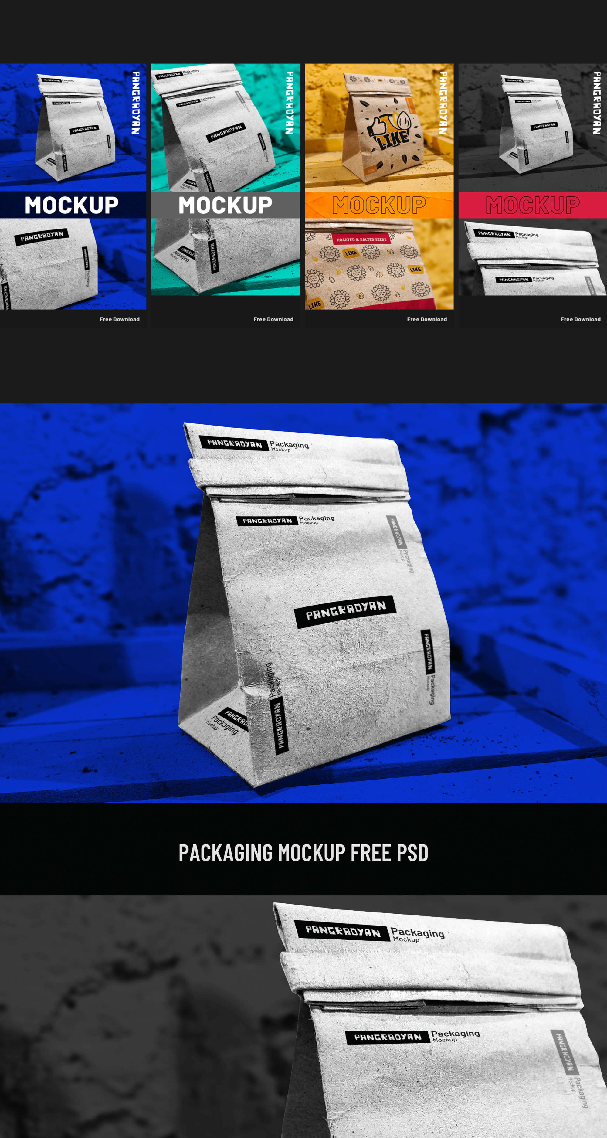 Packaging Mockup PSD presentation image