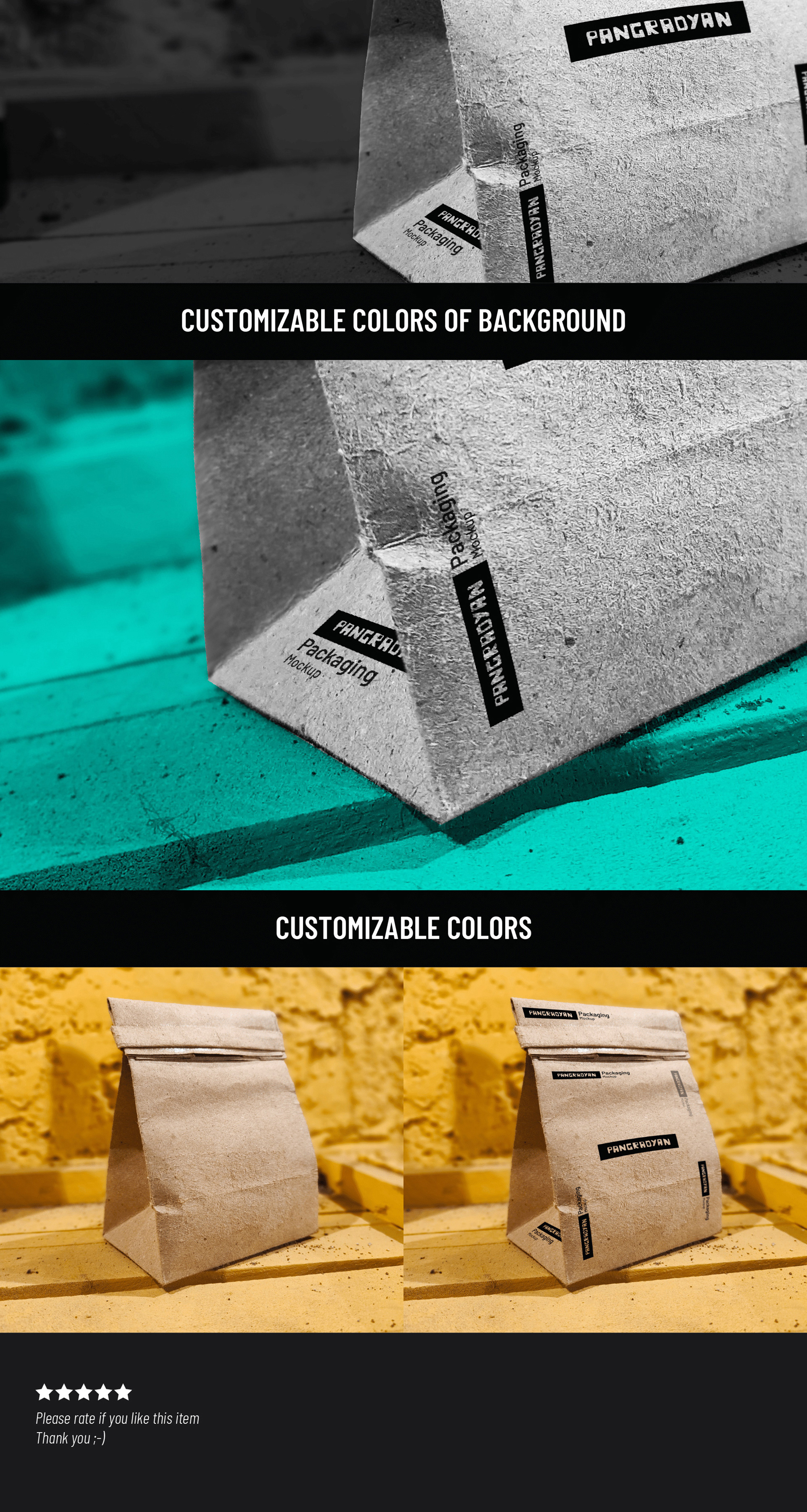 Packaging Mockup PSD presentation image