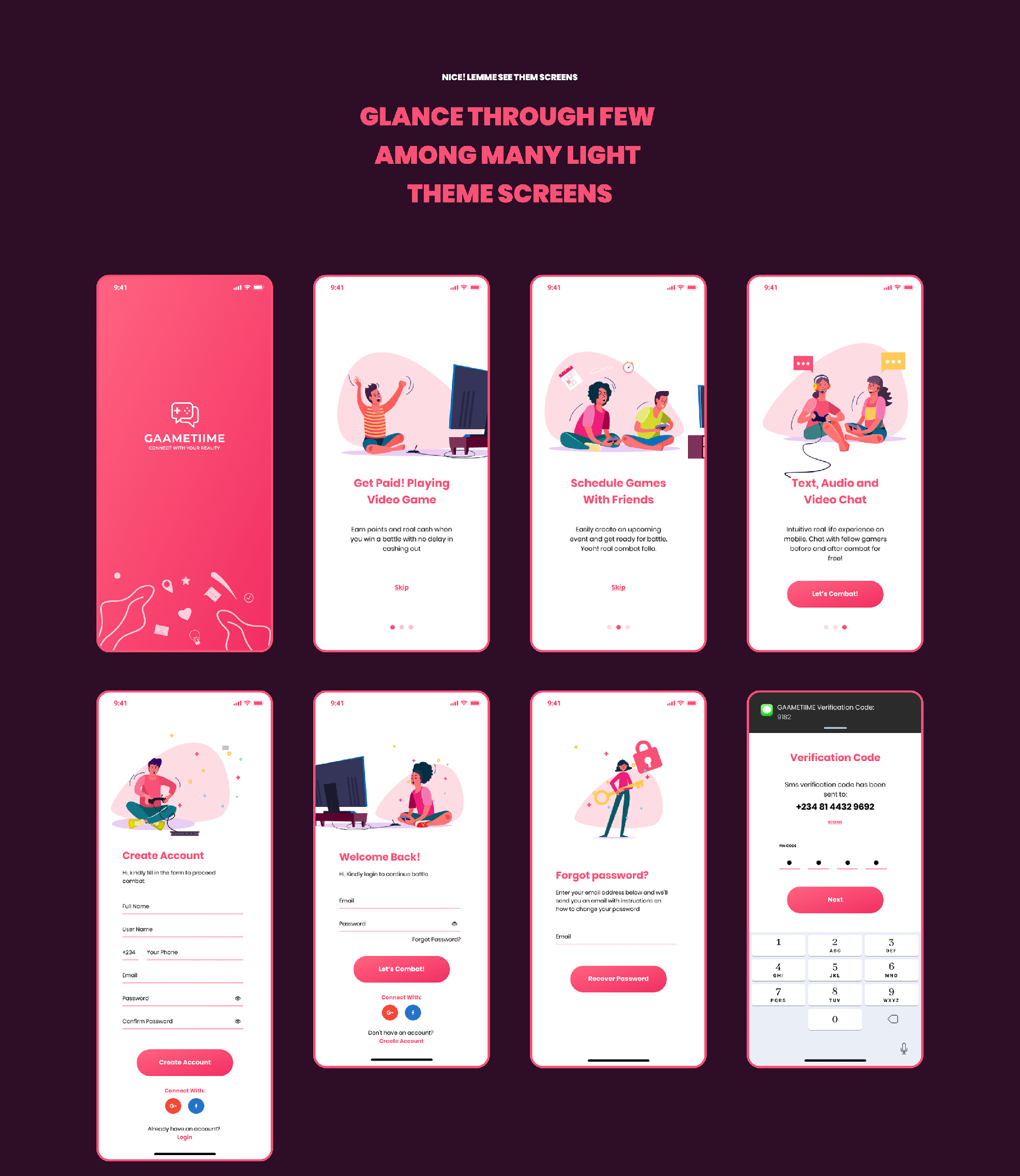 GAAMETIIME UI KIT presentation image