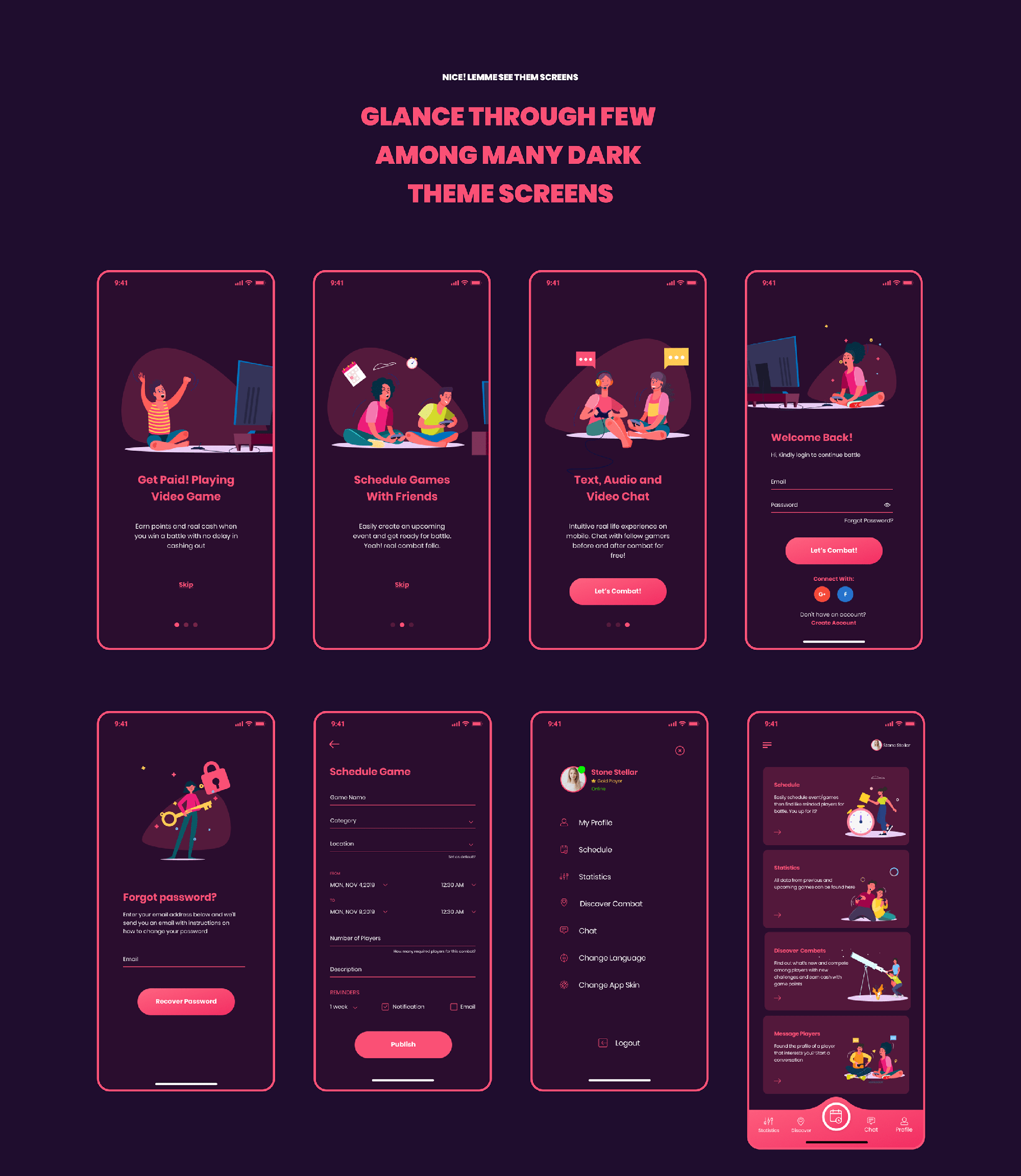 GAAMETIIME UI KIT presentation image