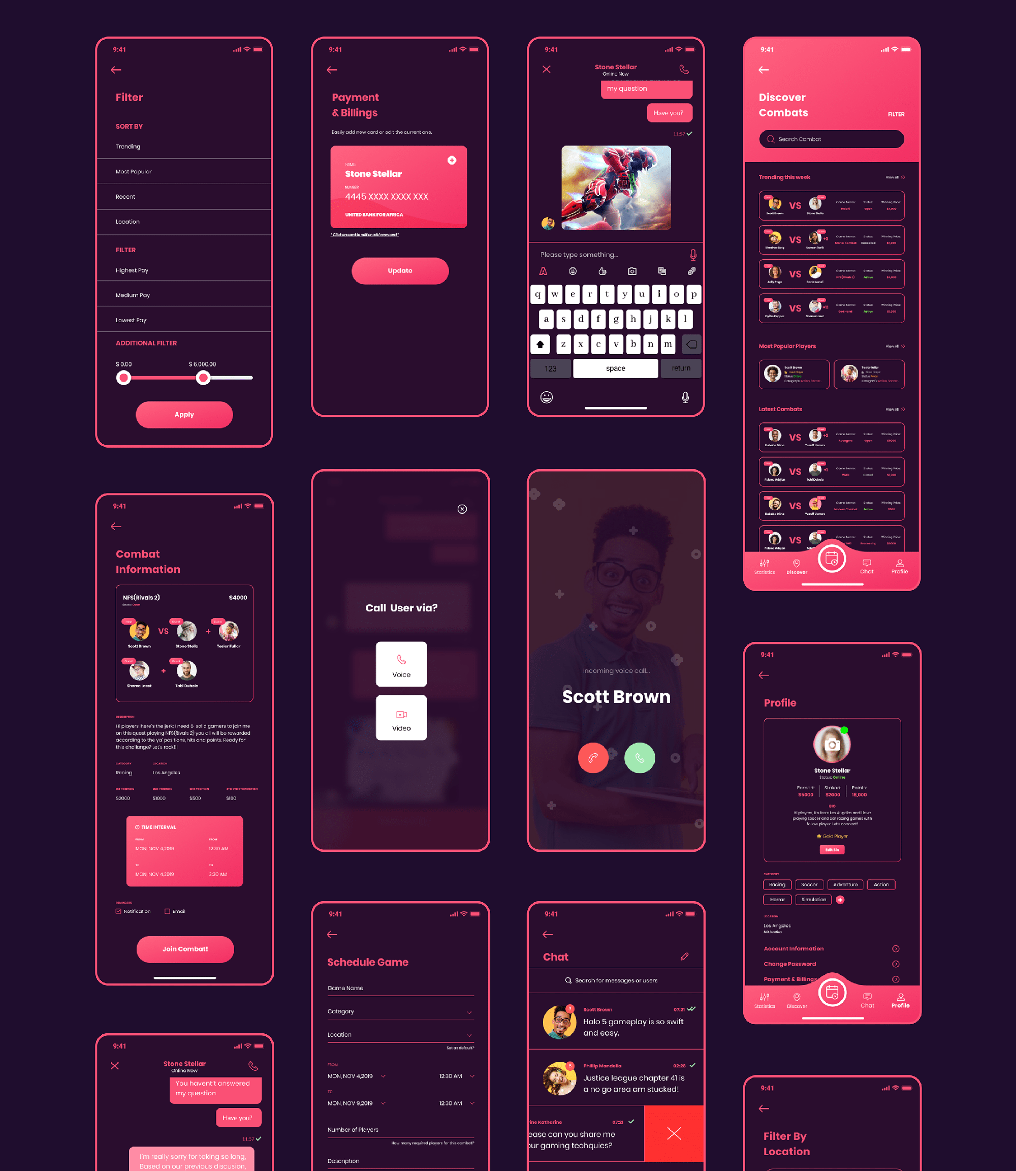 GAAMETIIME UI KIT presentation image