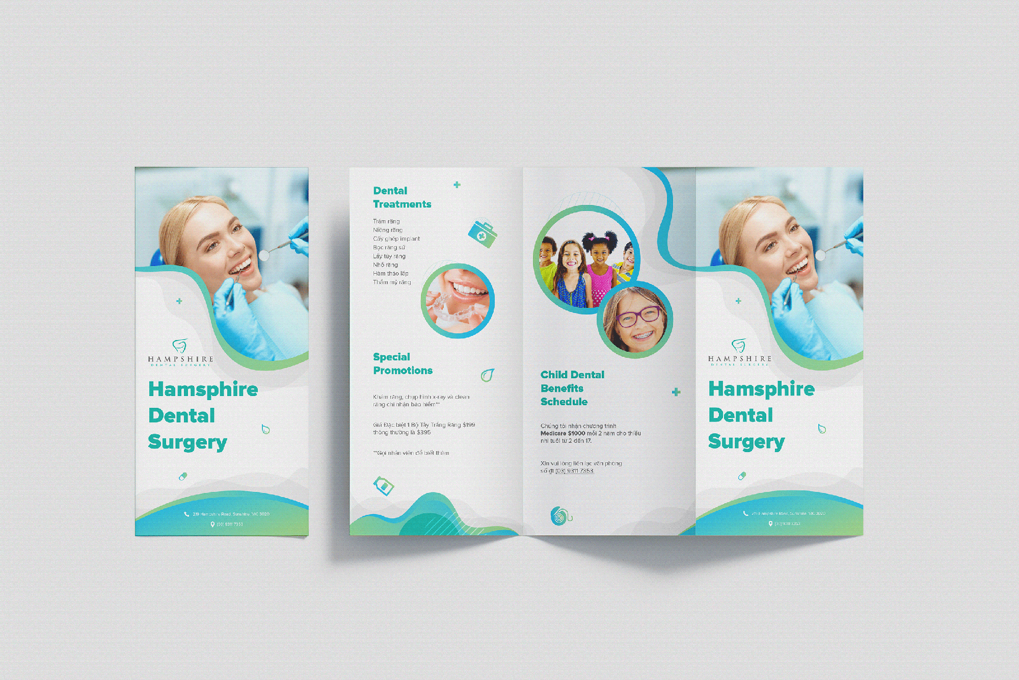 Realistic Trifold Mockup Collections presentation image