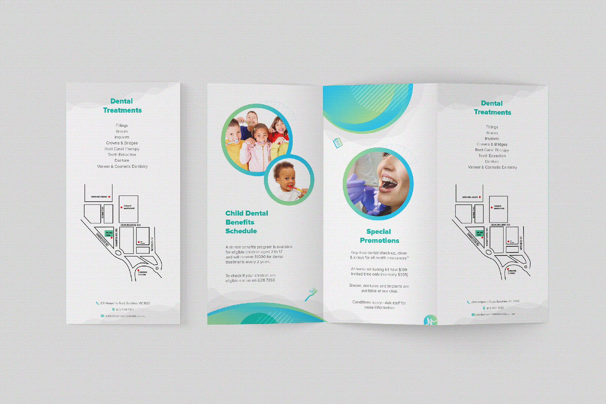 Realistic Trifold Mockup Collections presentation image