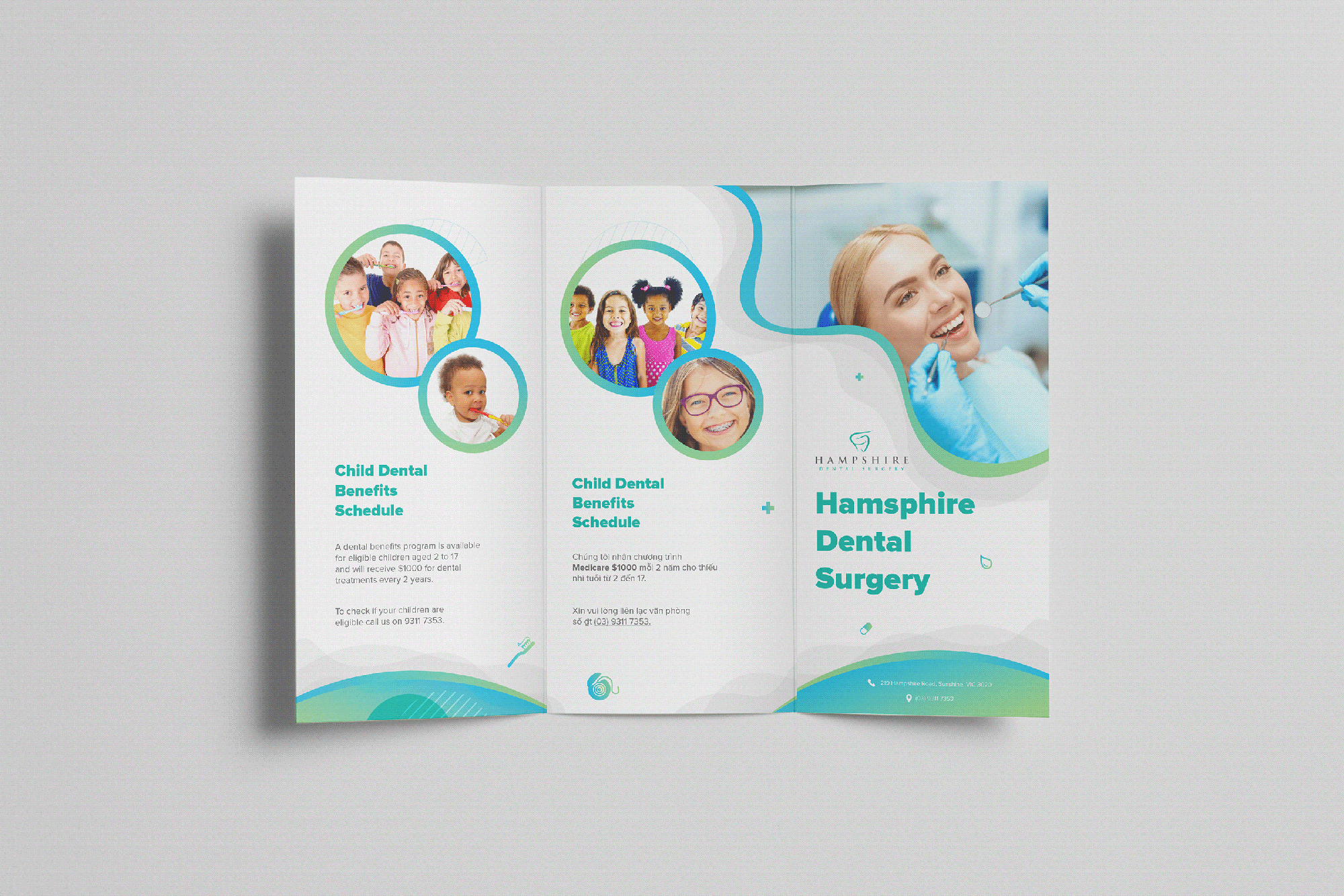 Realistic Trifold Mockup Collections presentation image