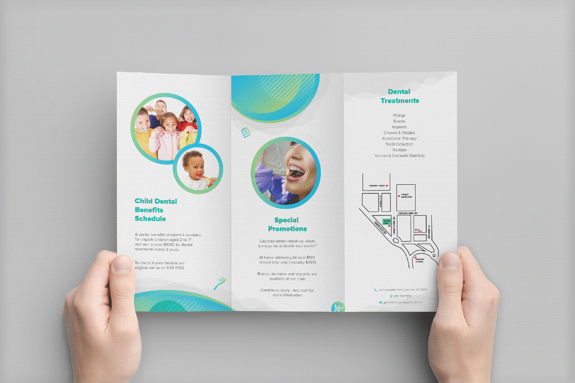 Realistic Trifold Mockup Collections presentation image