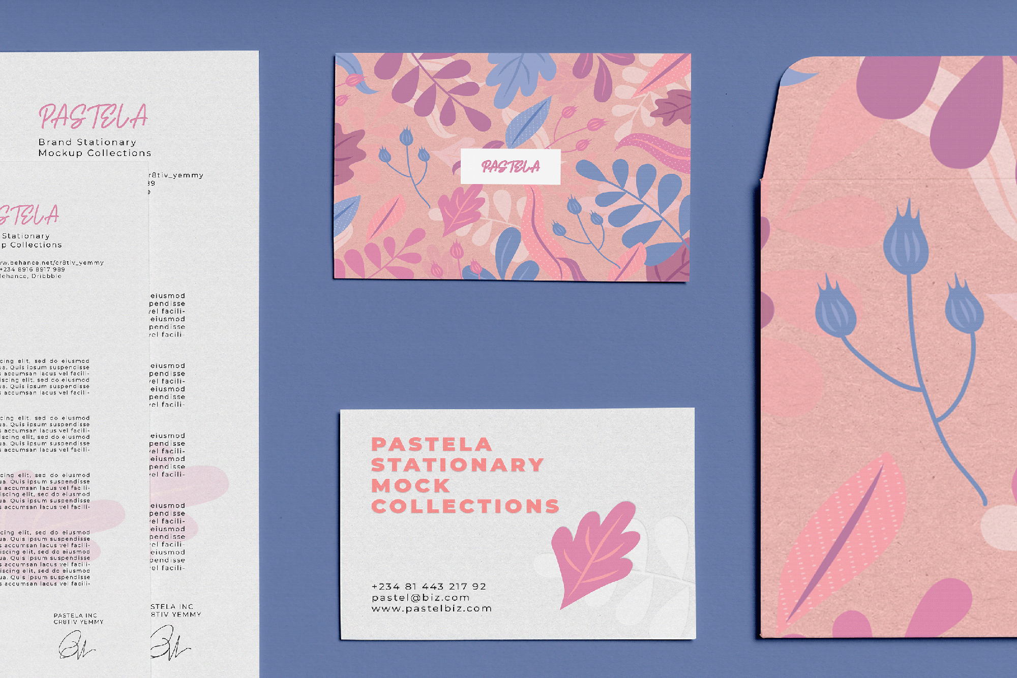 Stationary Mockup Sets Freebie presentation image