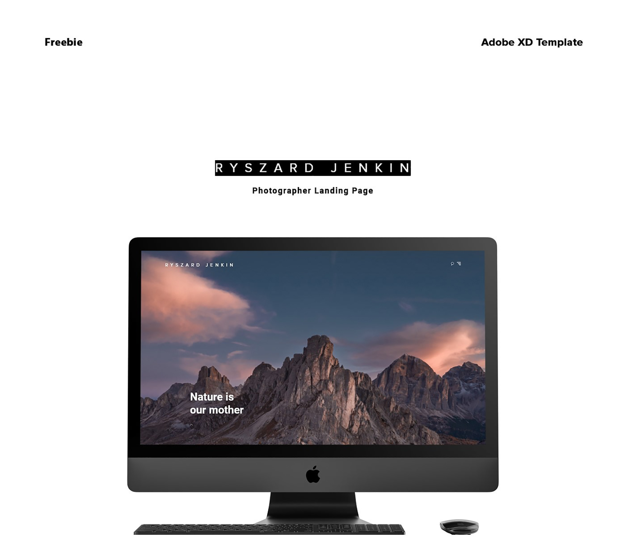 Ryszard Jenkin - Free Photographer Landing Page presentation image