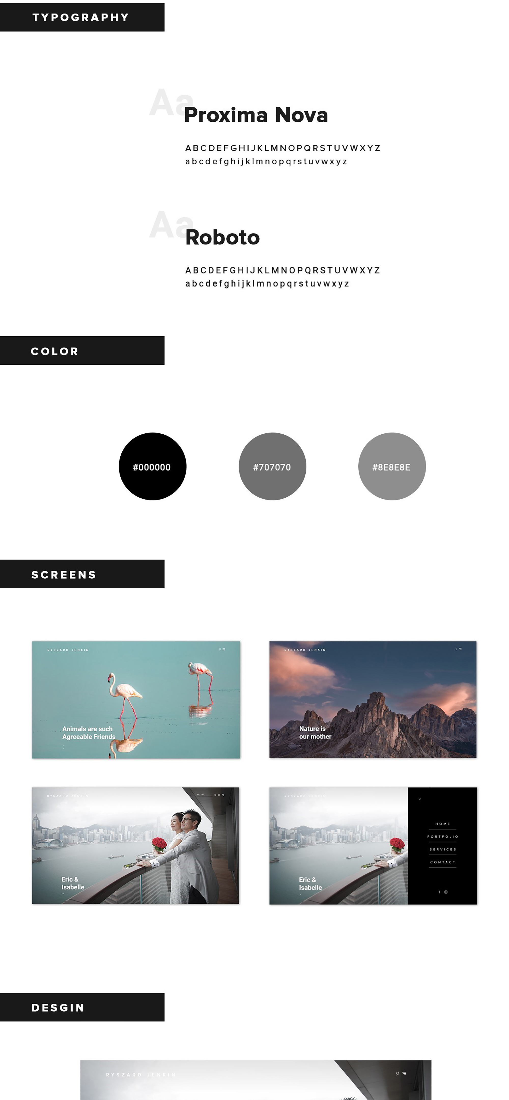 Ryszard Jenkin - Free Photographer Landing Page presentation image