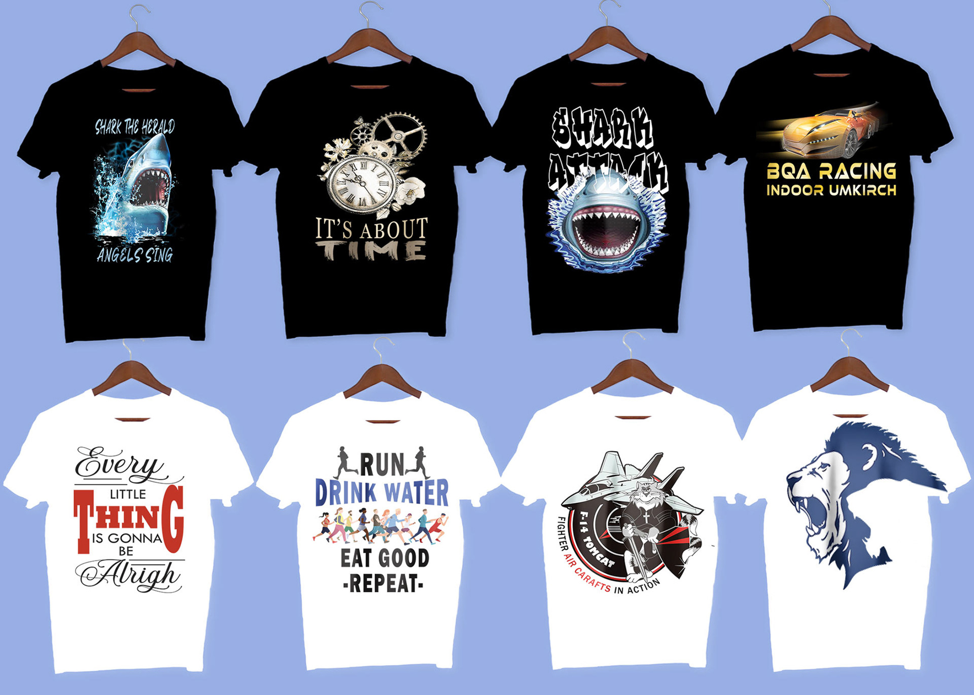 Custom T-shirt design Free PSD presentation image