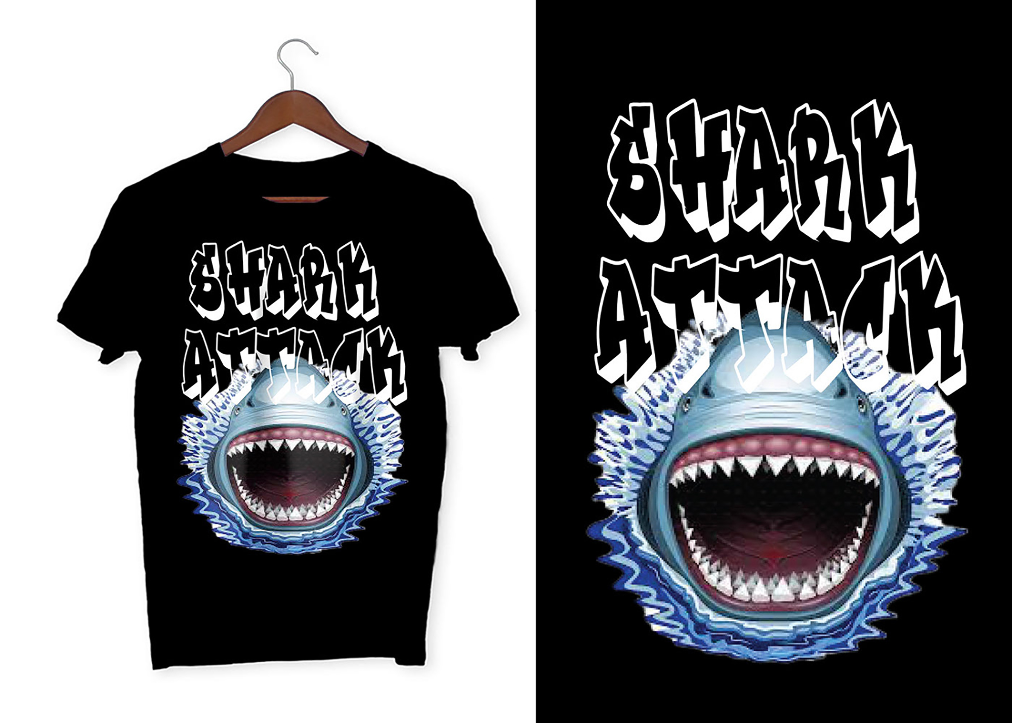 Custom T-shirt design Free PSD presentation image