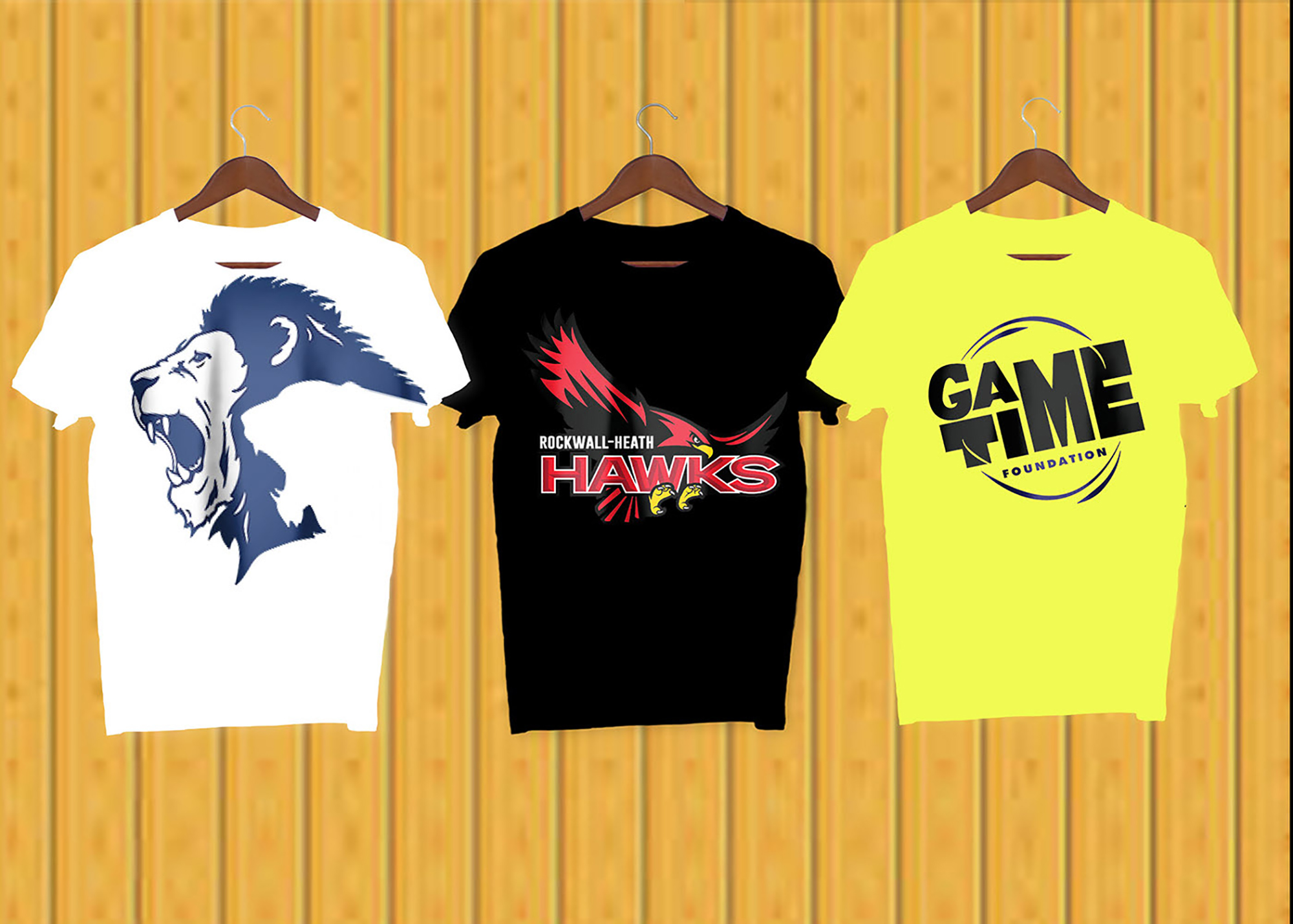 Custom T-shirt design Free PSD presentation image