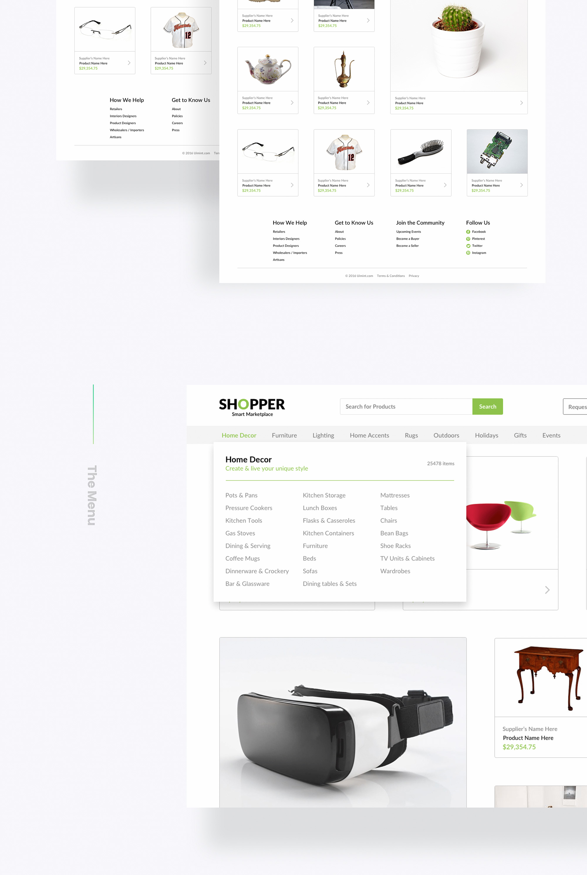 Shopper UI Kit - Freebie presentation image