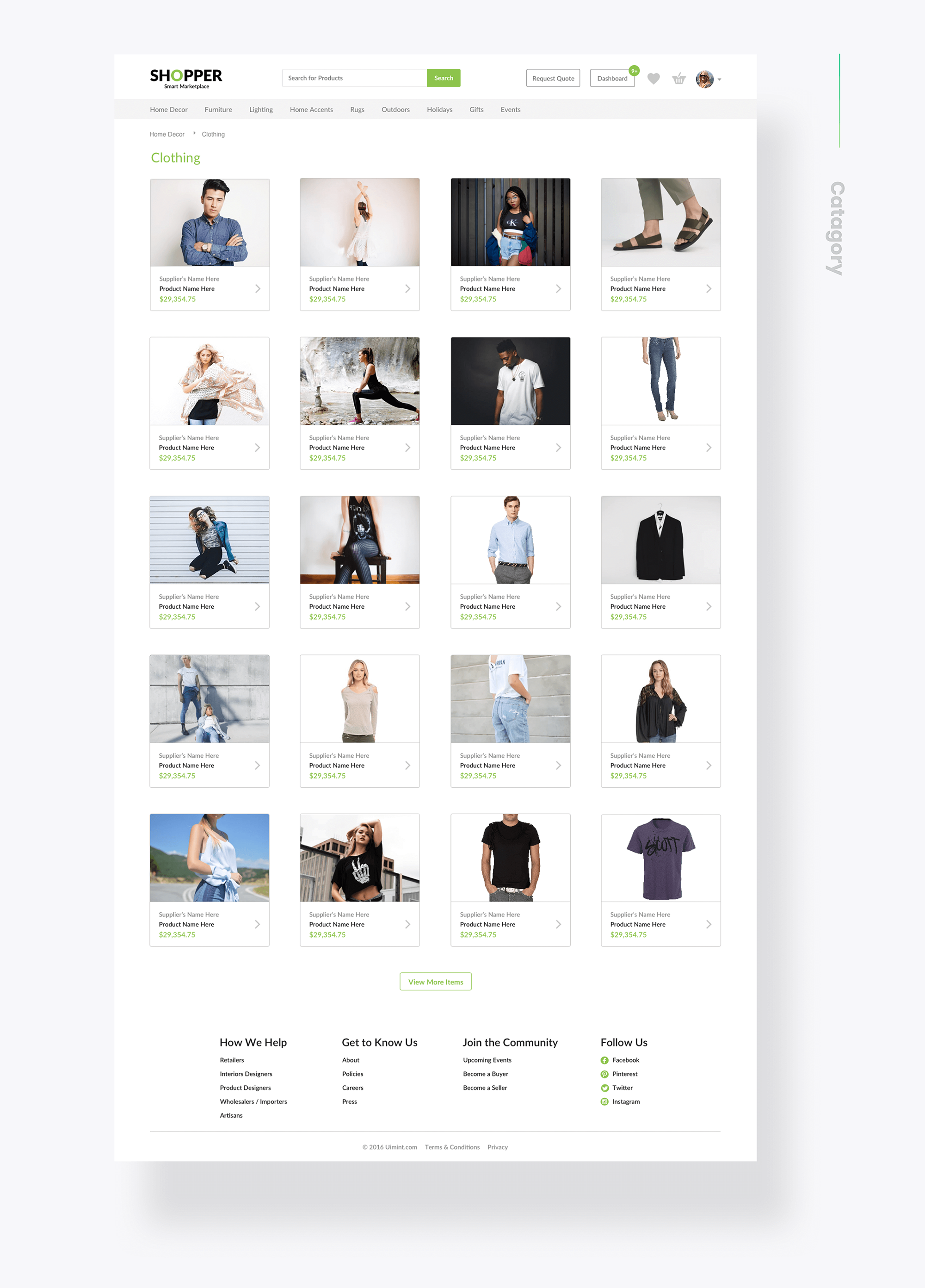 Shopper UI Kit - Freebie presentation image