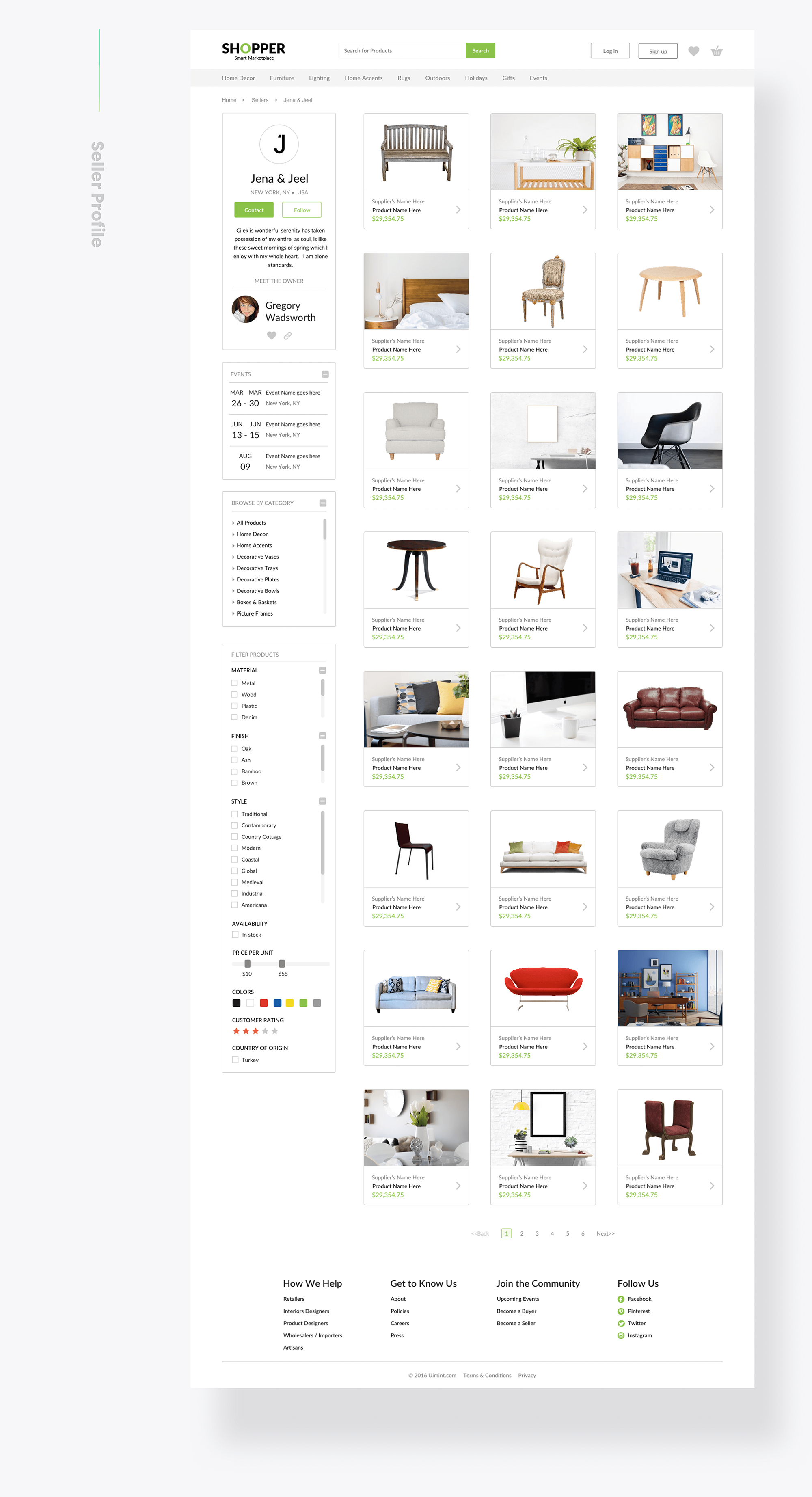 Shopper UI Kit - Freebie presentation image