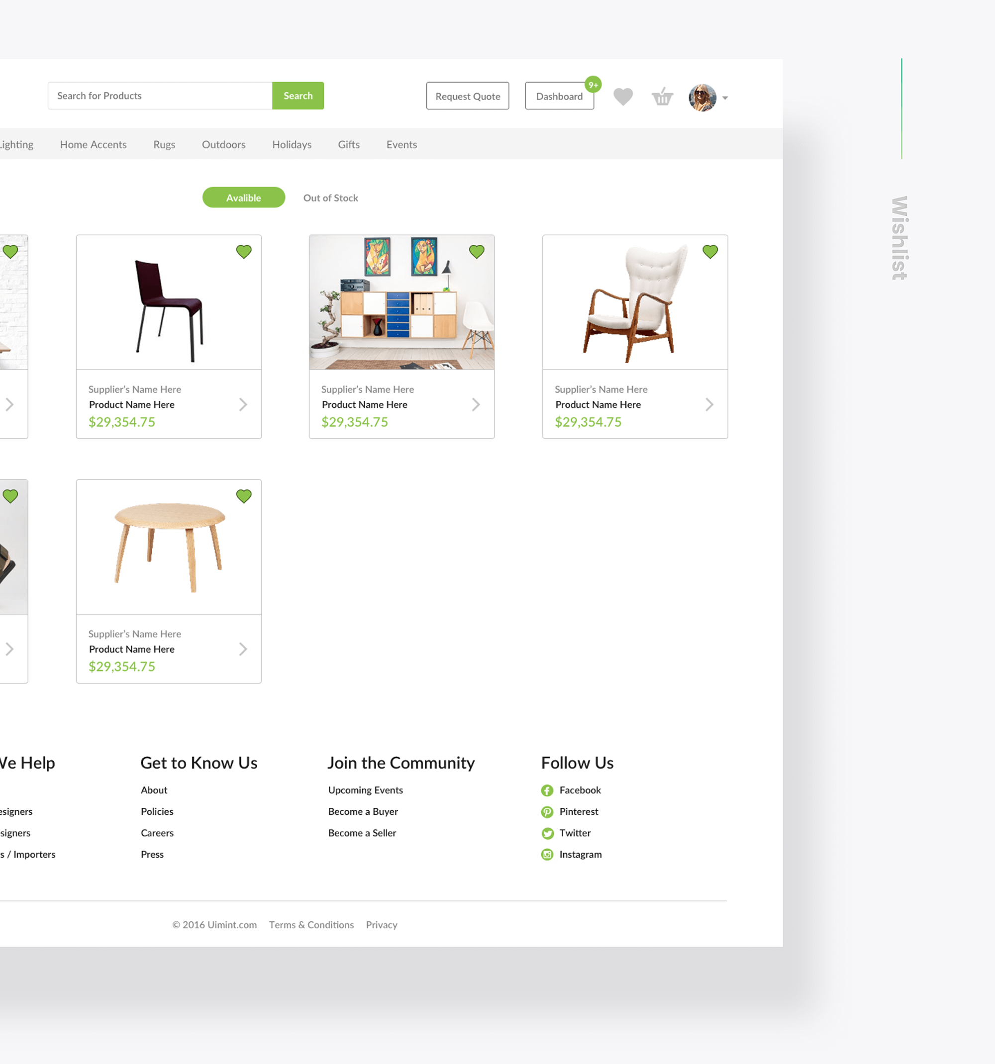Shopper UI Kit - Freebie presentation image