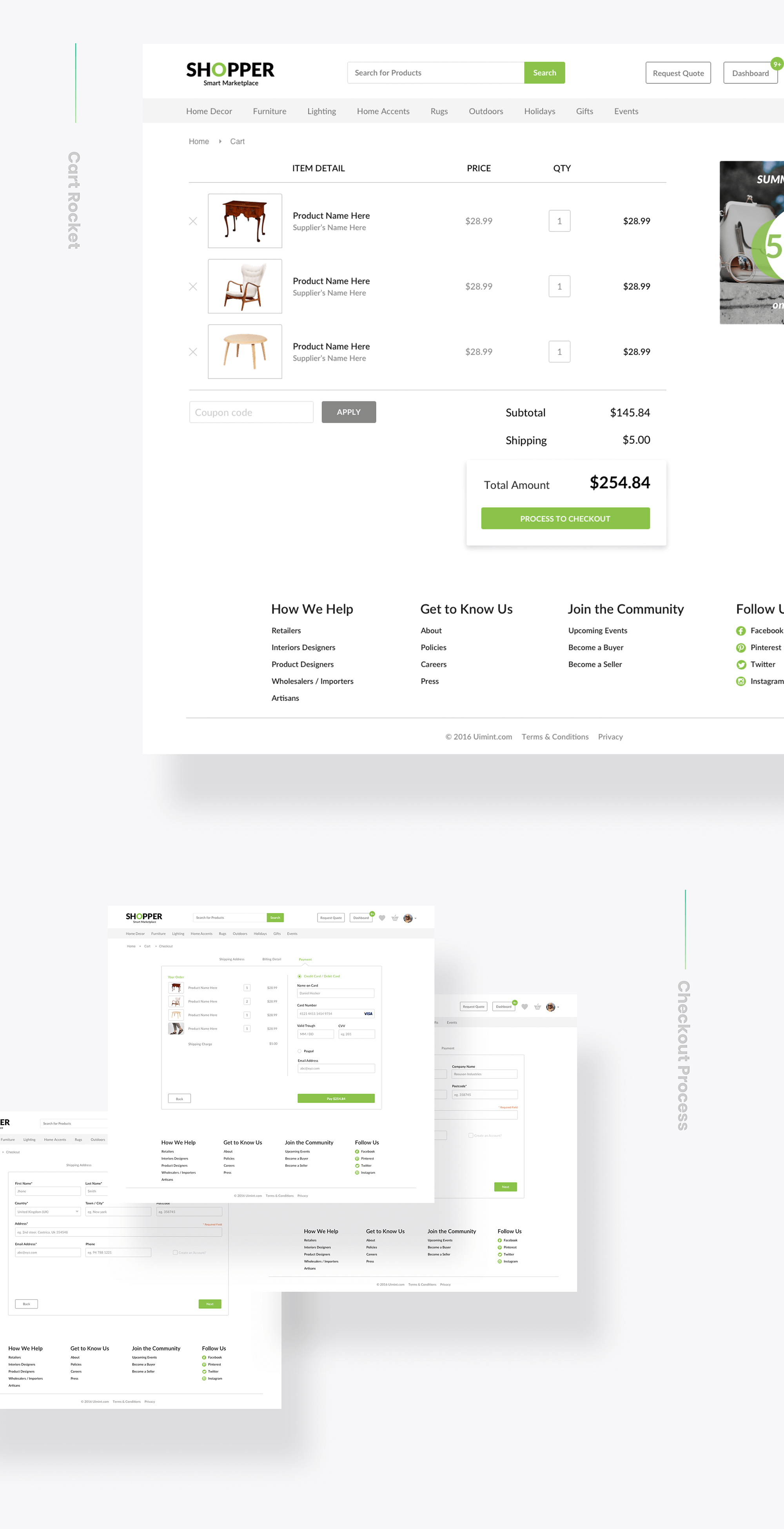 Shopper UI Kit - Freebie presentation image
