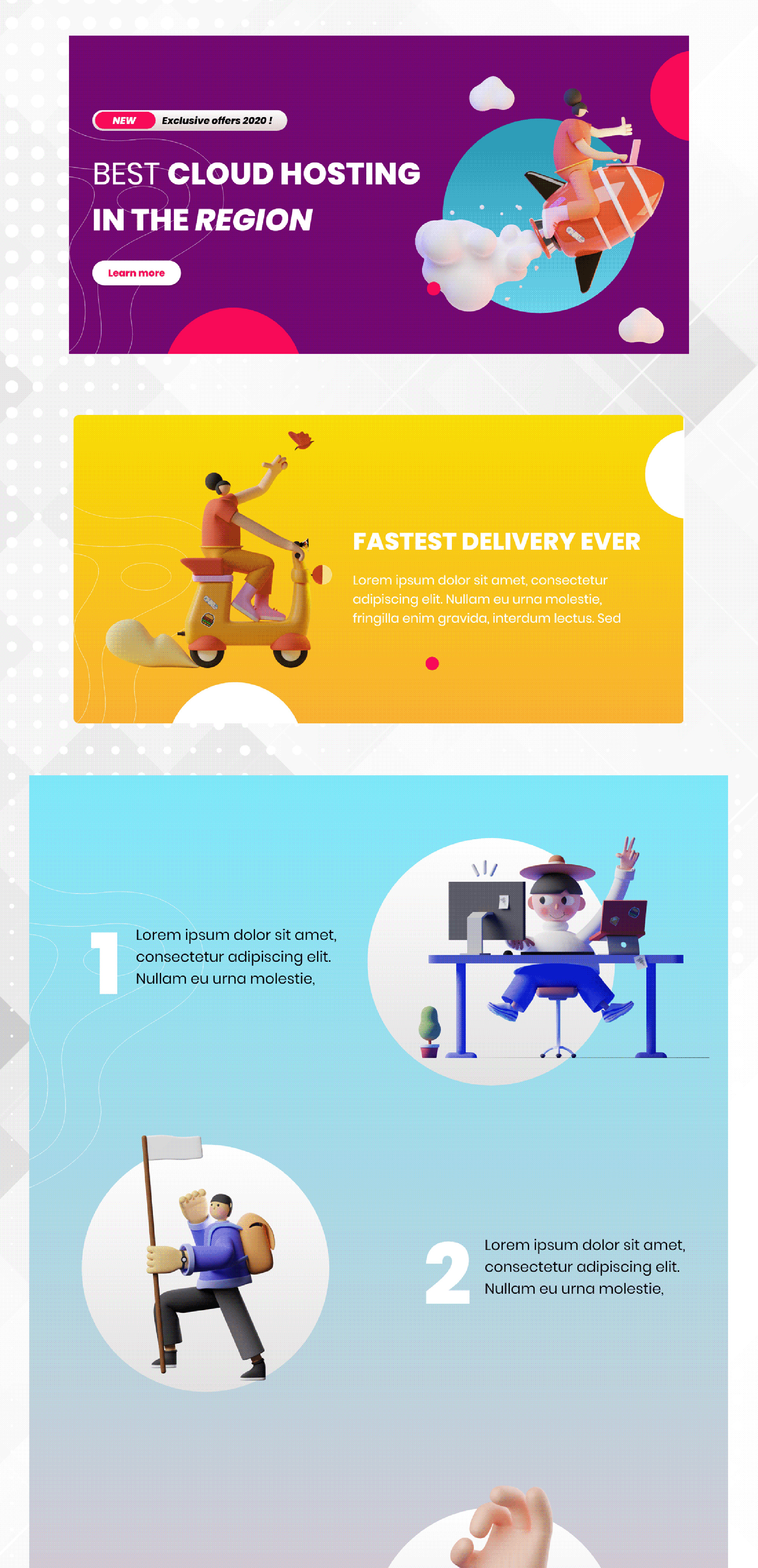 Free 3D Web Headers presentation image