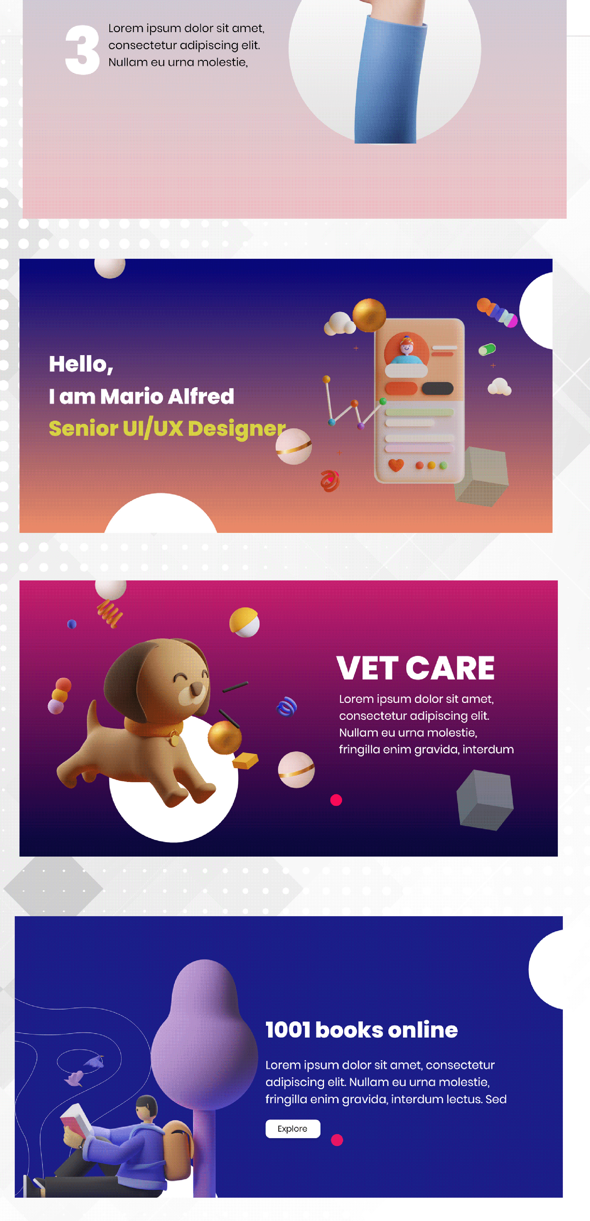 Free 3D Web Headers presentation image