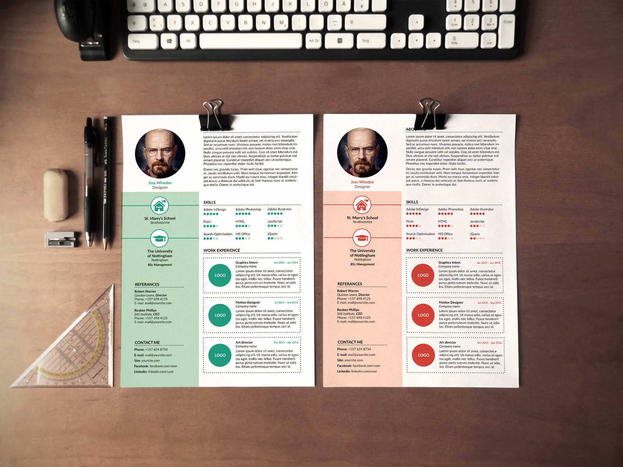 FREE Resume Template presentation image