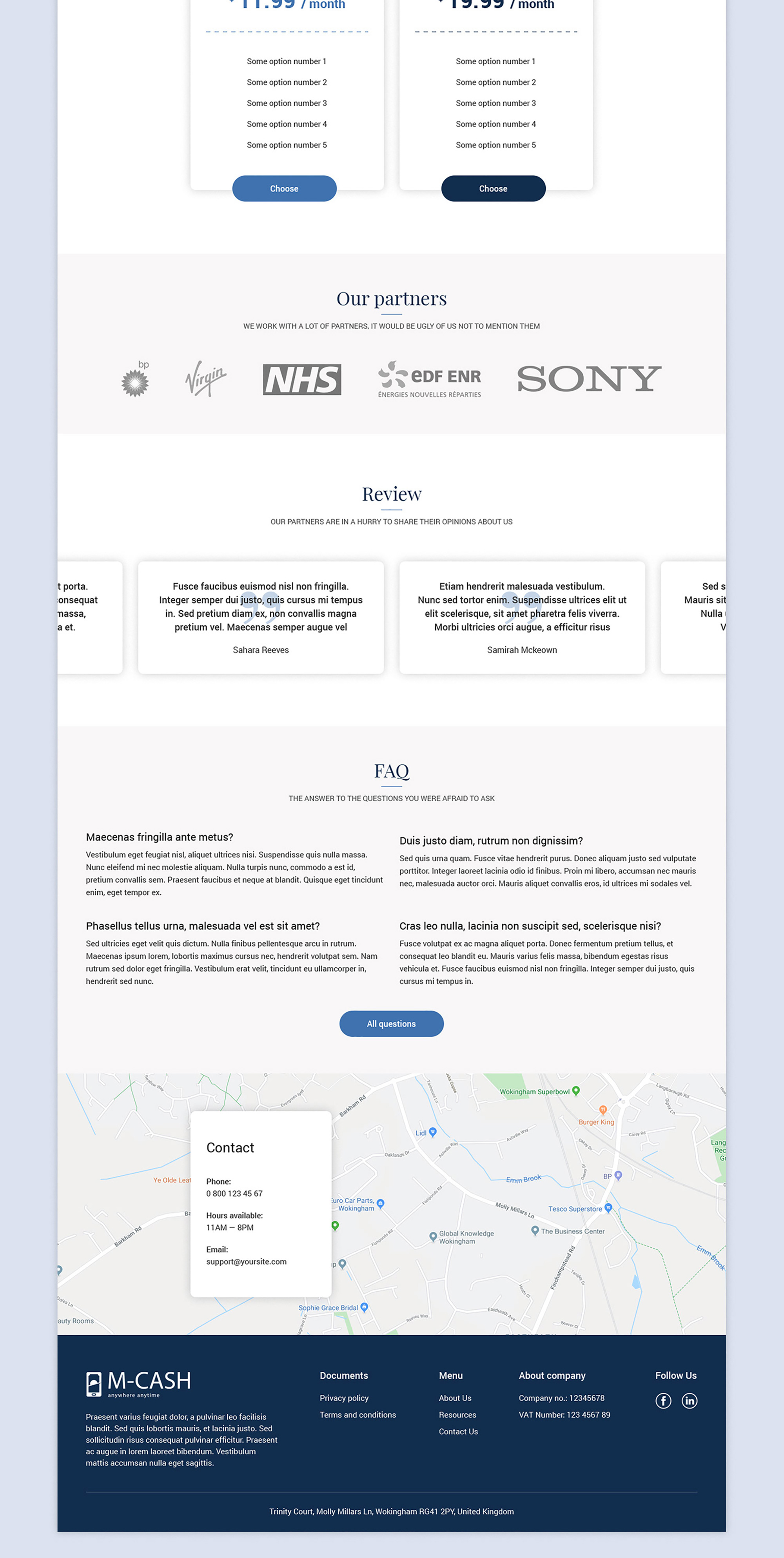 Accounting Landing Page Template | FREE PSD presentation image