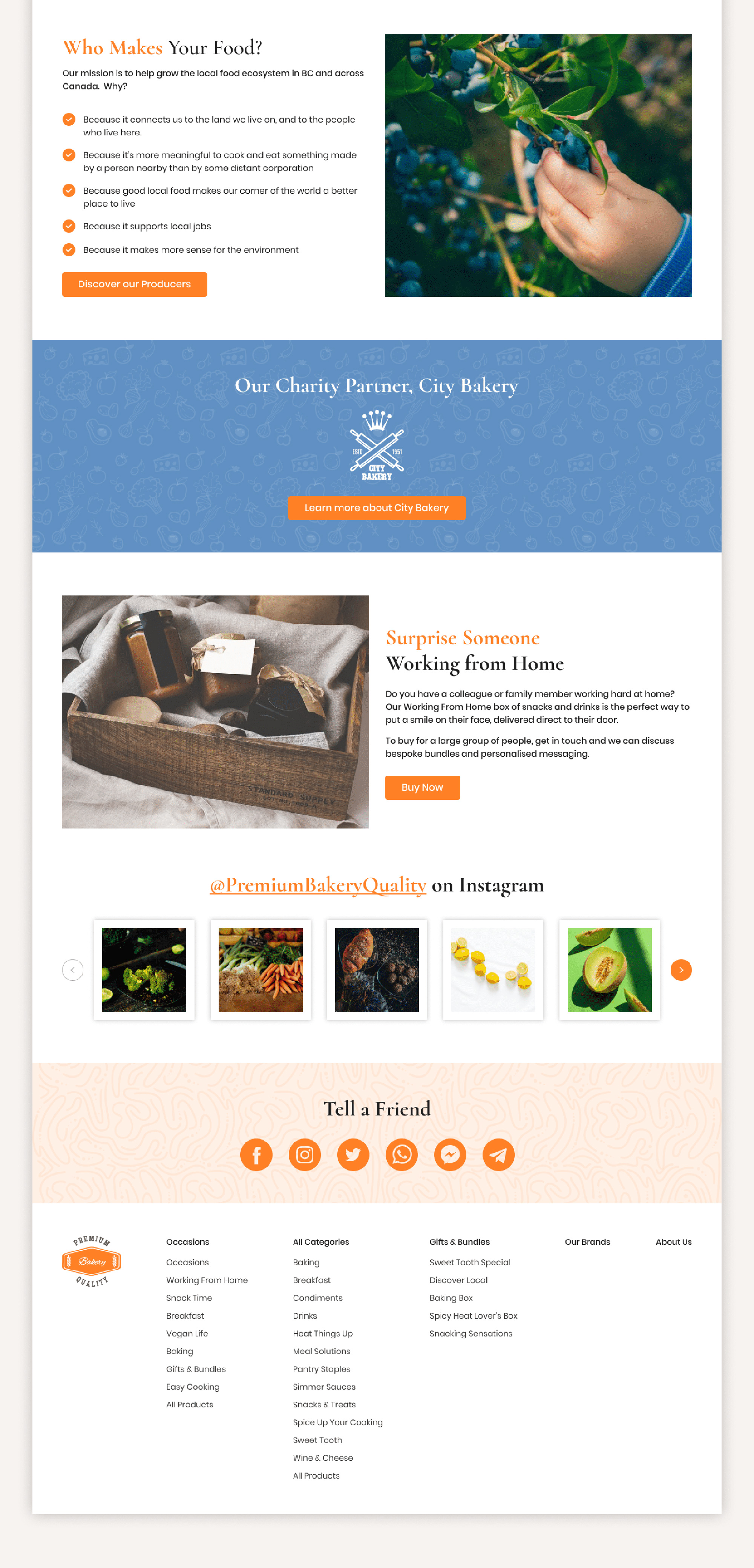 Food Store Template | FREE Figma presentation image
