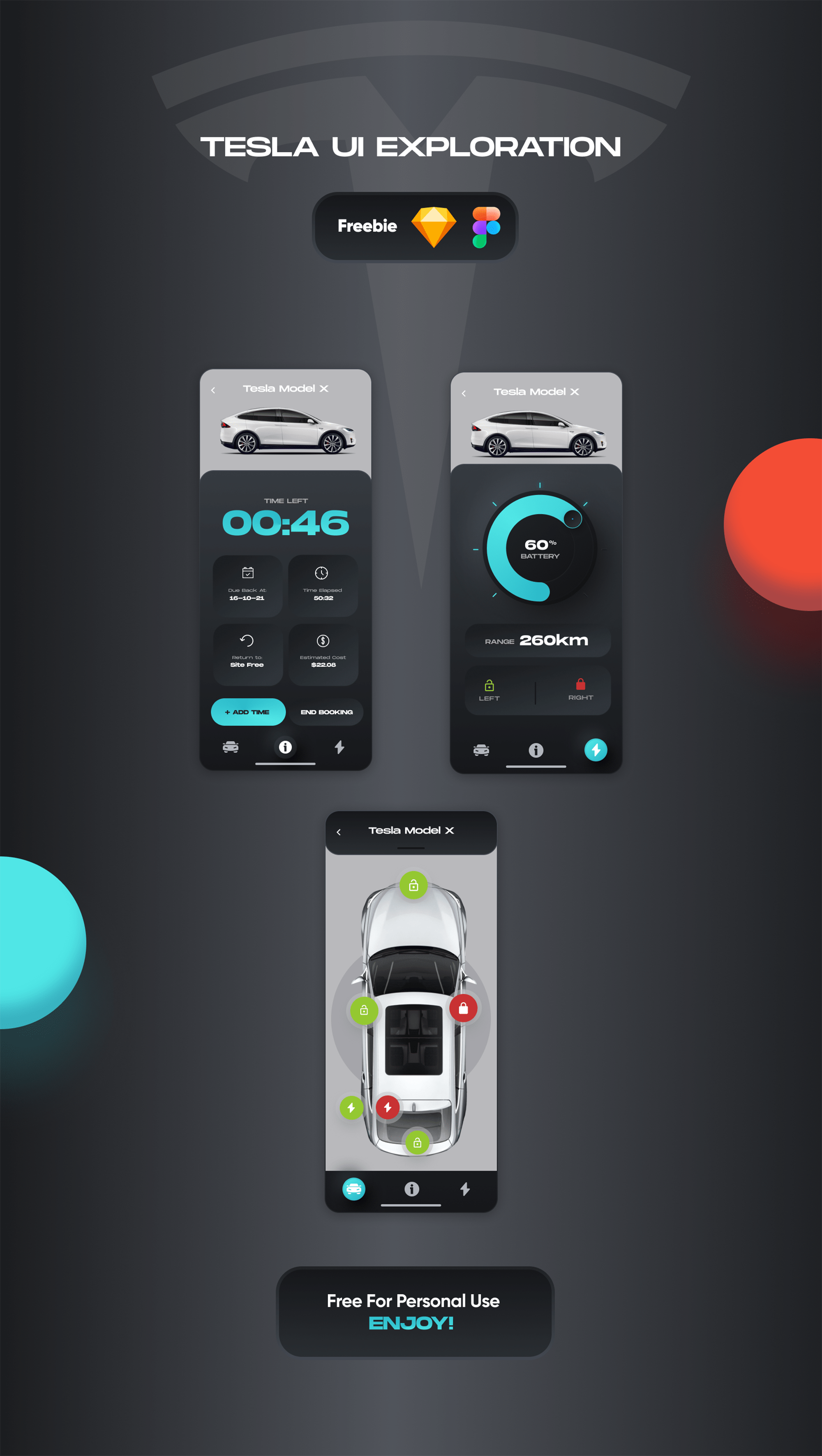 Tesla UI Exploration presentation image