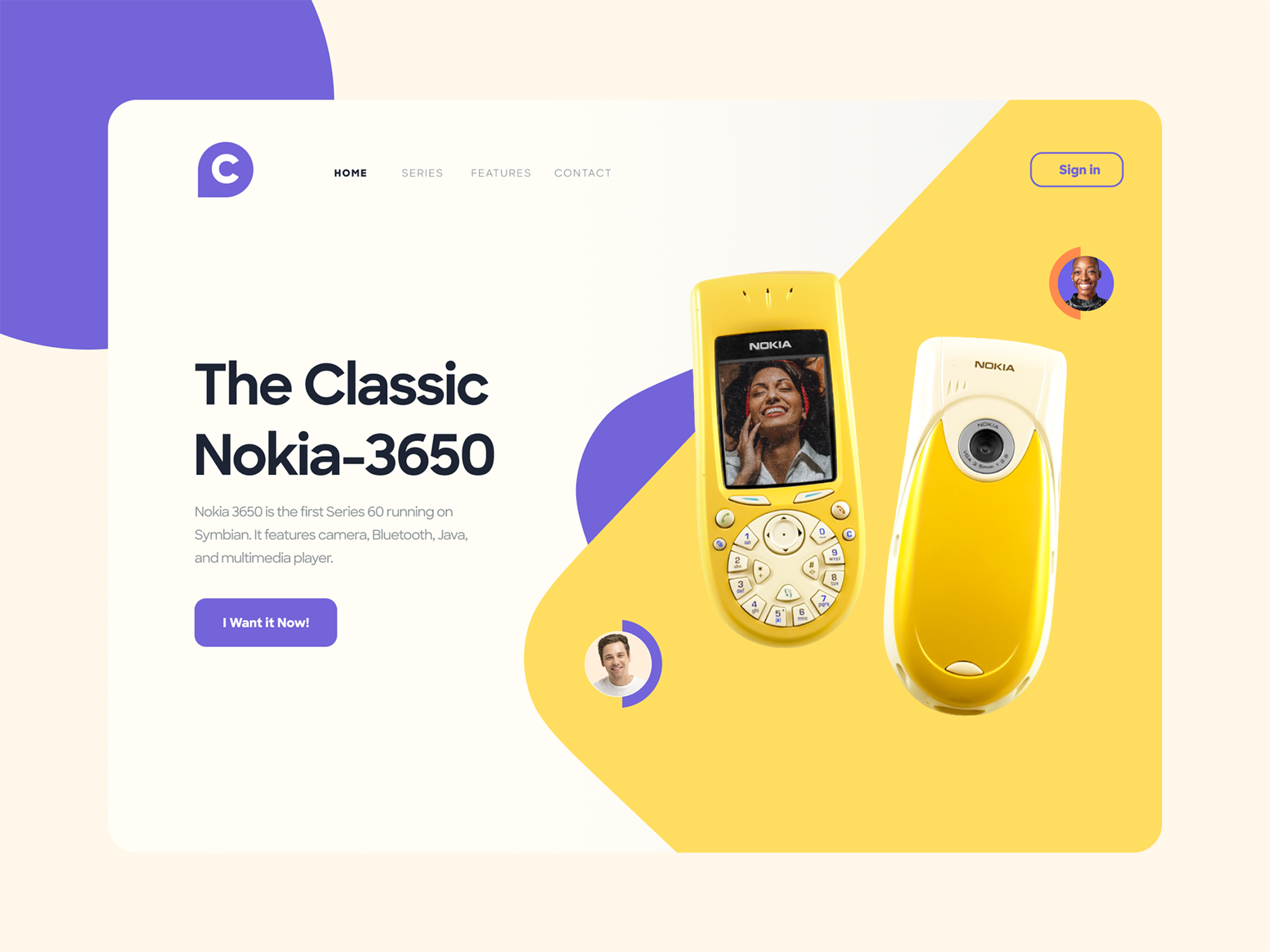 Nokia - Hero Header Exploration presentation image