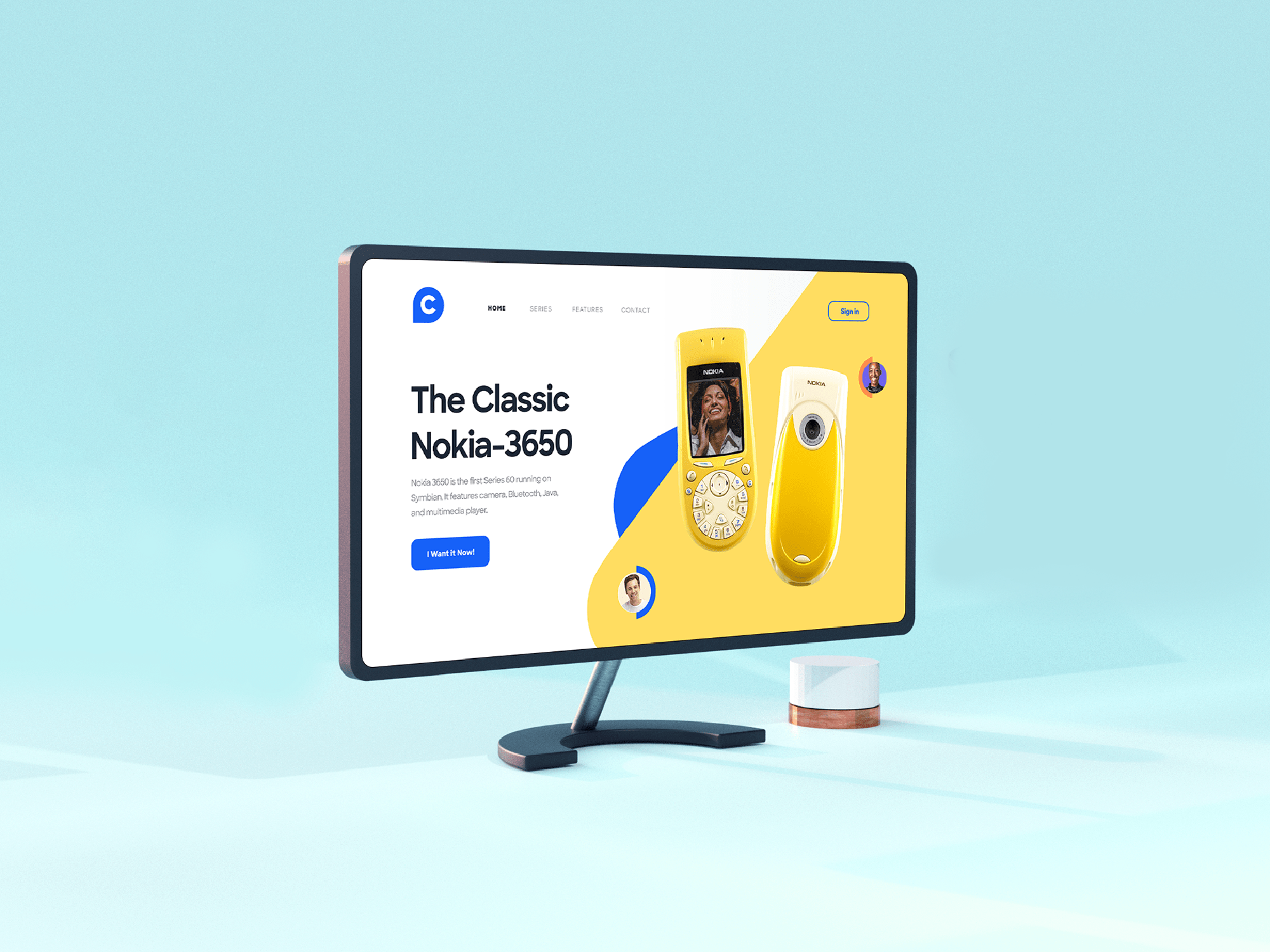 Nokia - Hero Header Exploration presentation image