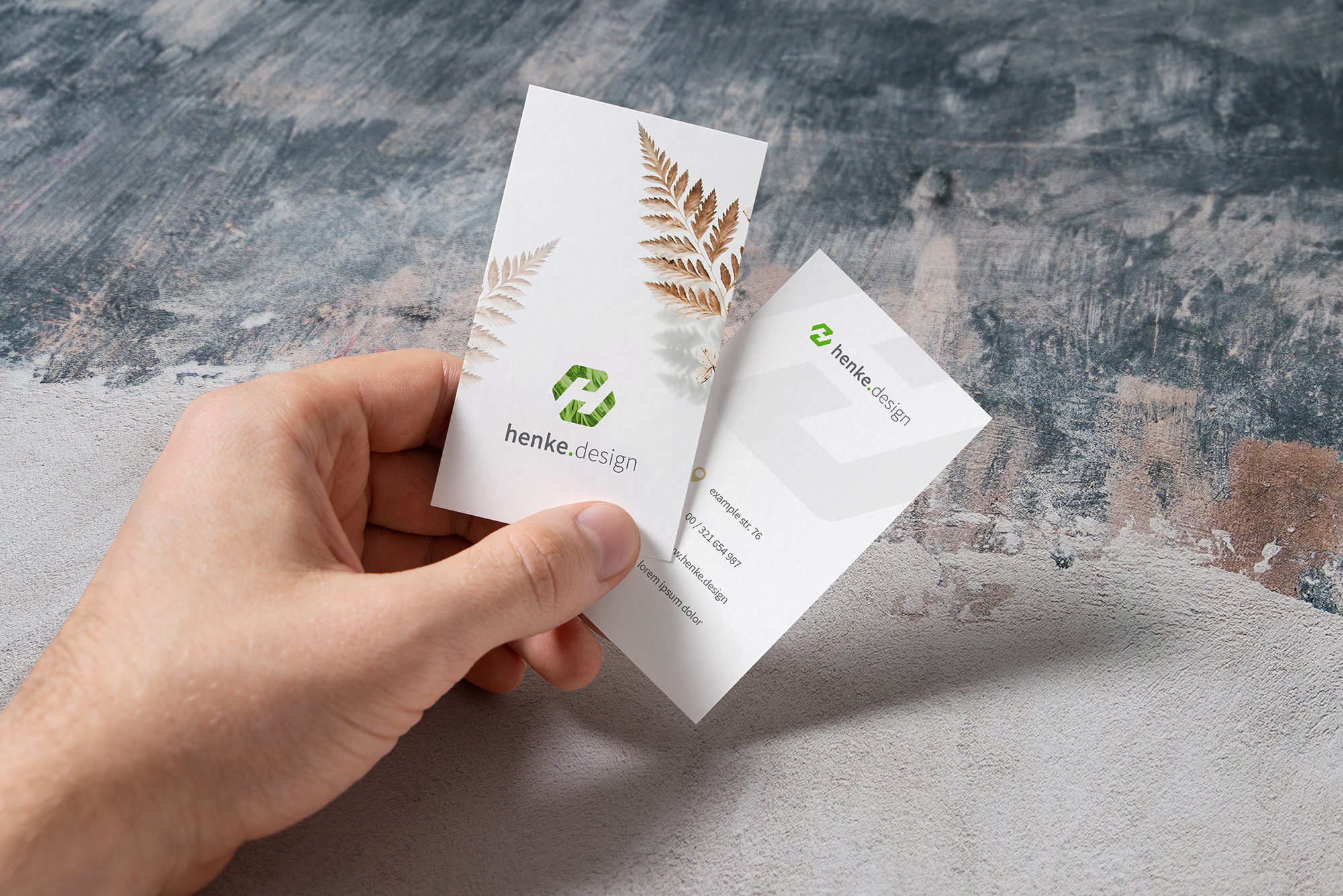 4 Free Business Card Mockups presentation image