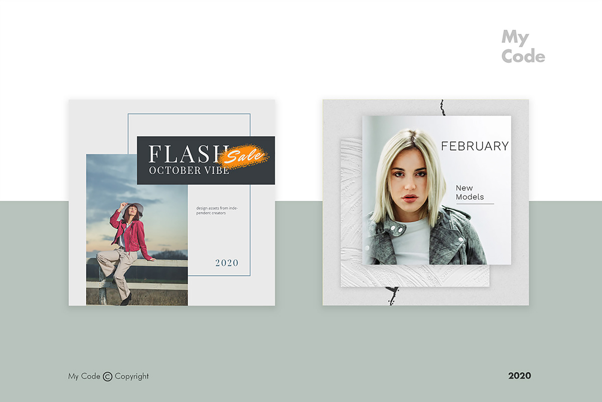 Free Fashion Instagram Post Templates presentation image