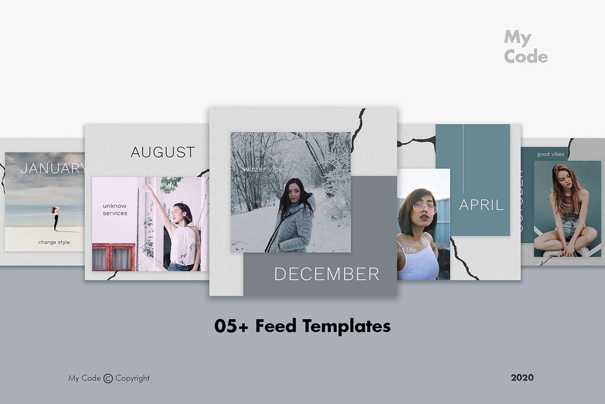 Free Fashion Instagram Post Templates presentation image