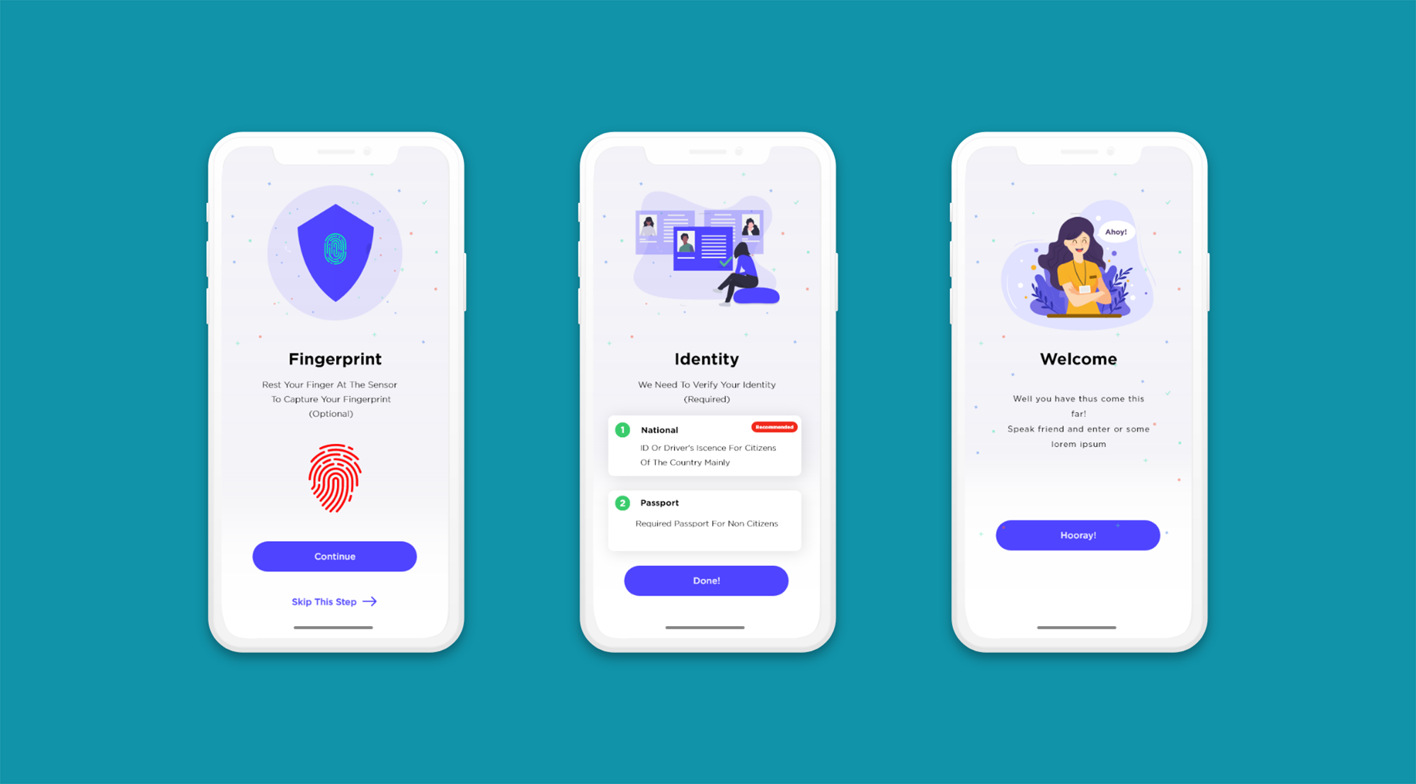 Onboarding Screens Free presentation image