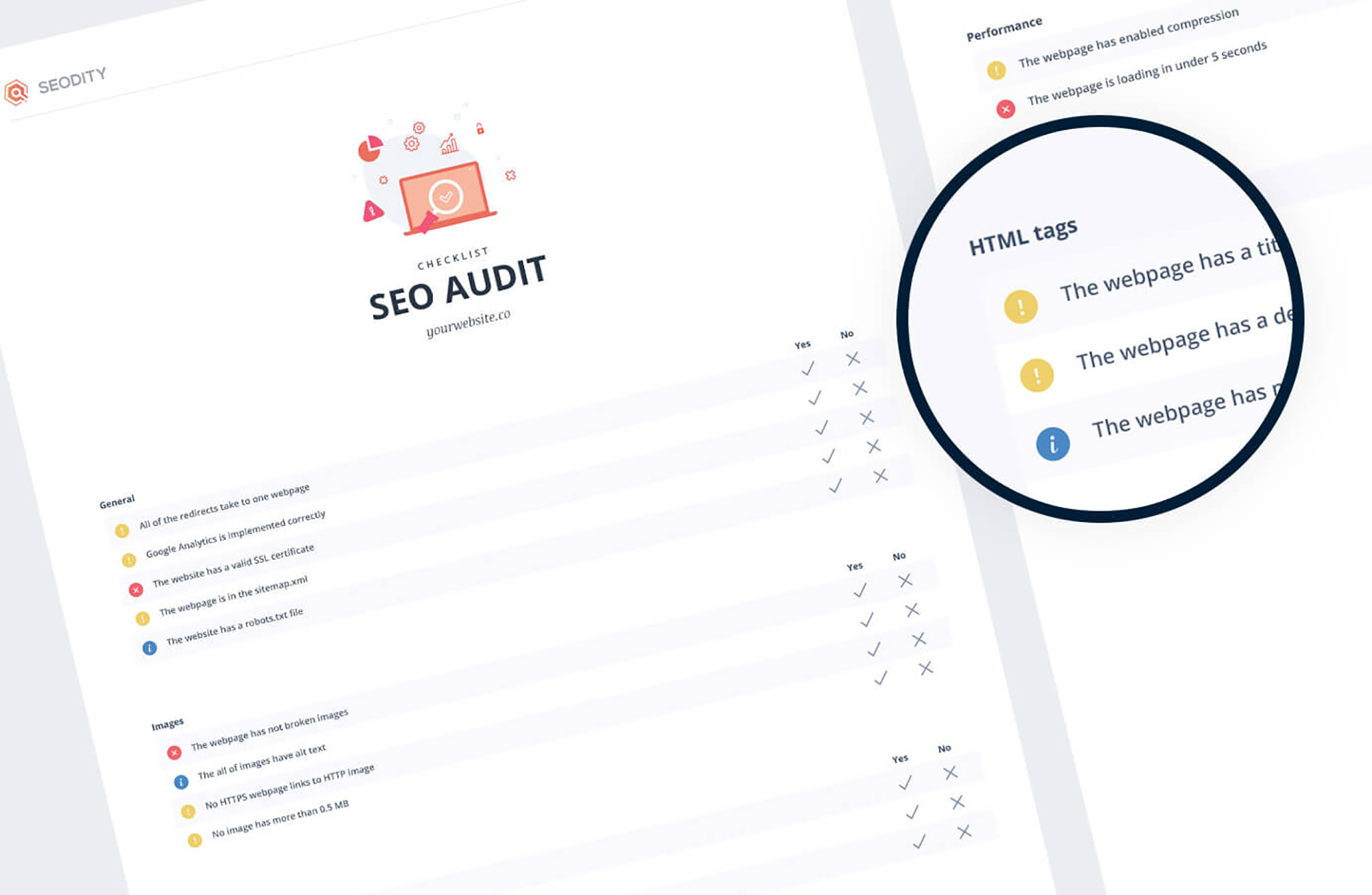 Free SEO checklist presentation image