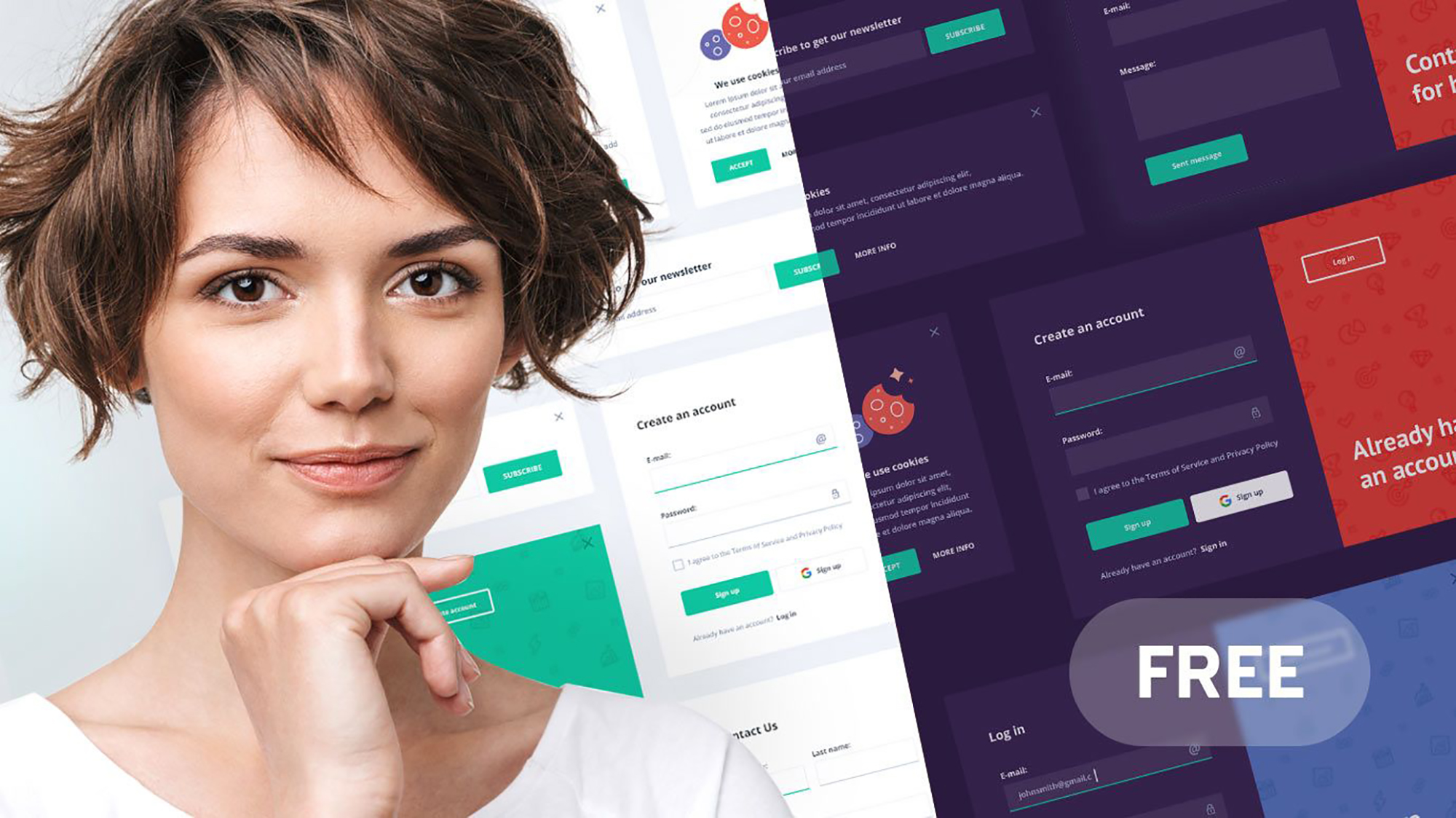 Free Pop-ups set presentation image