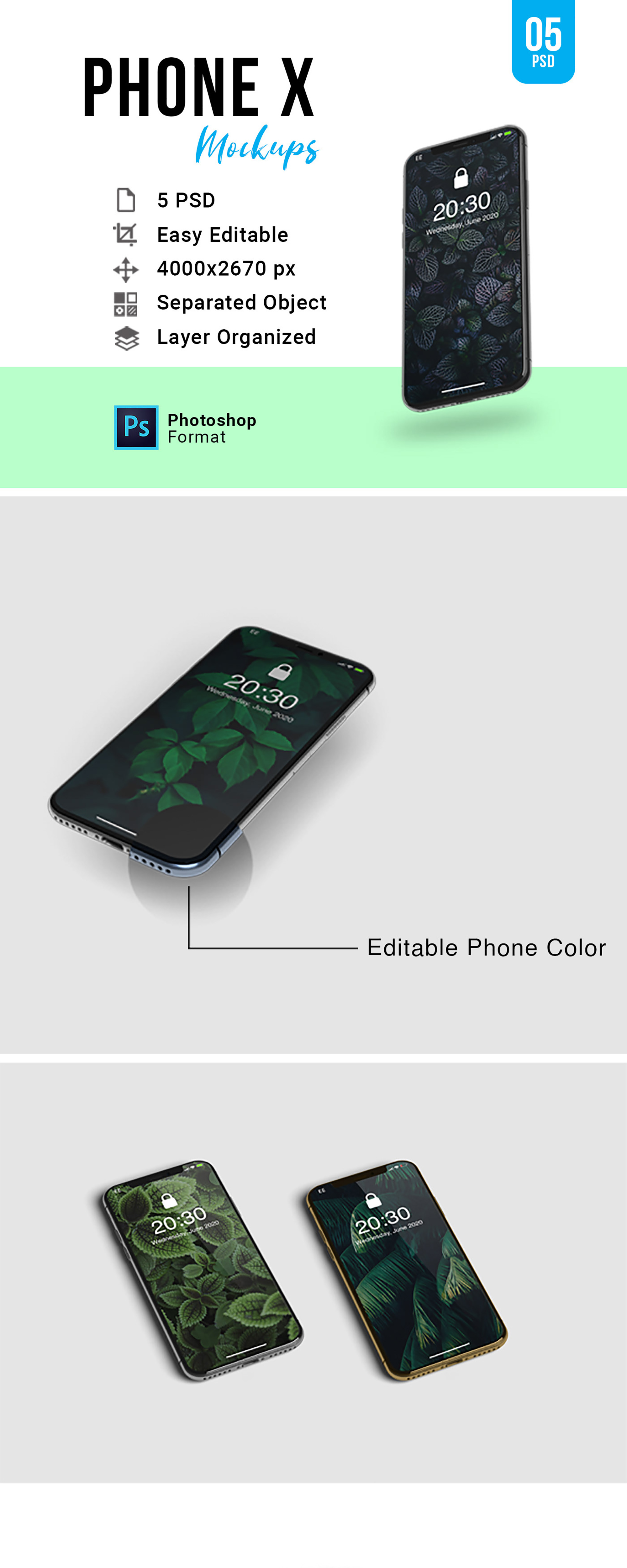 Iphone X Mockup presentation image