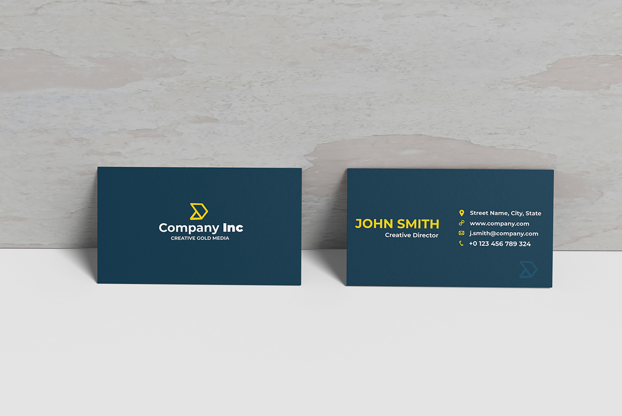 Minimalist Business Card Mockup presentation image
