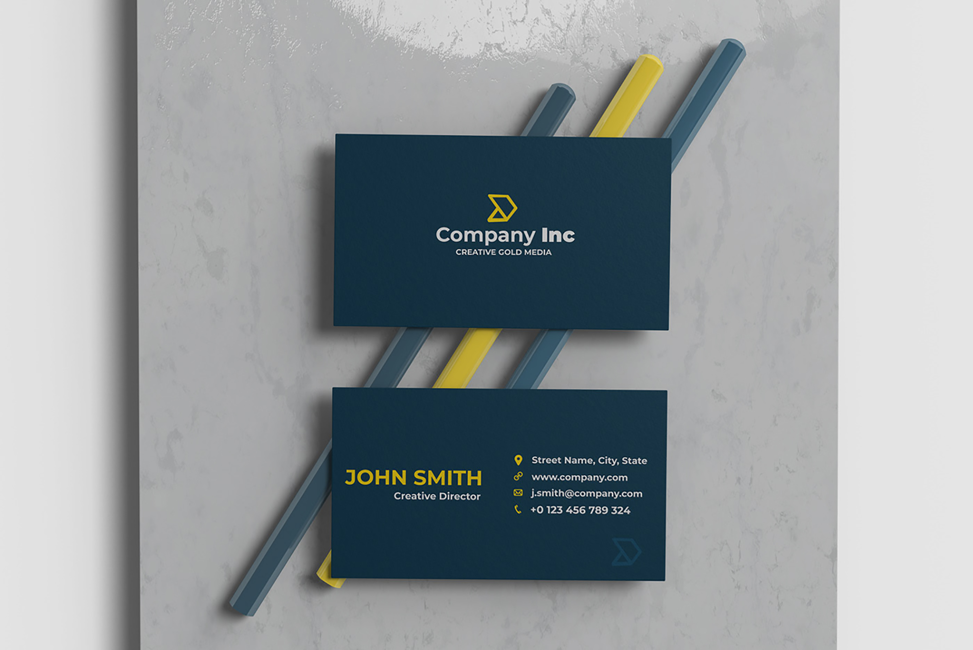 Minimalist Business Card Mockup presentation image