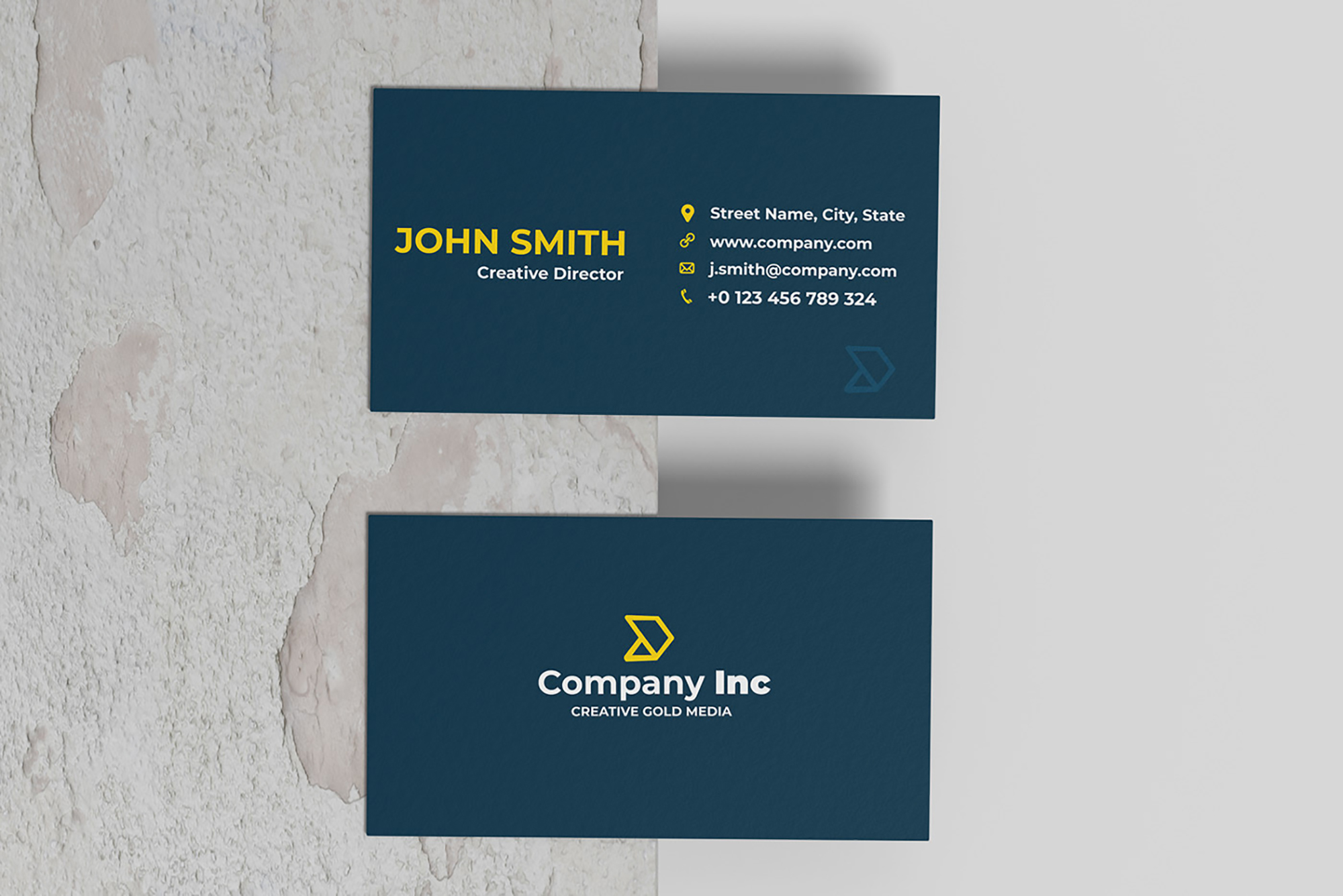 Minimalist Business Card Mockup presentation image