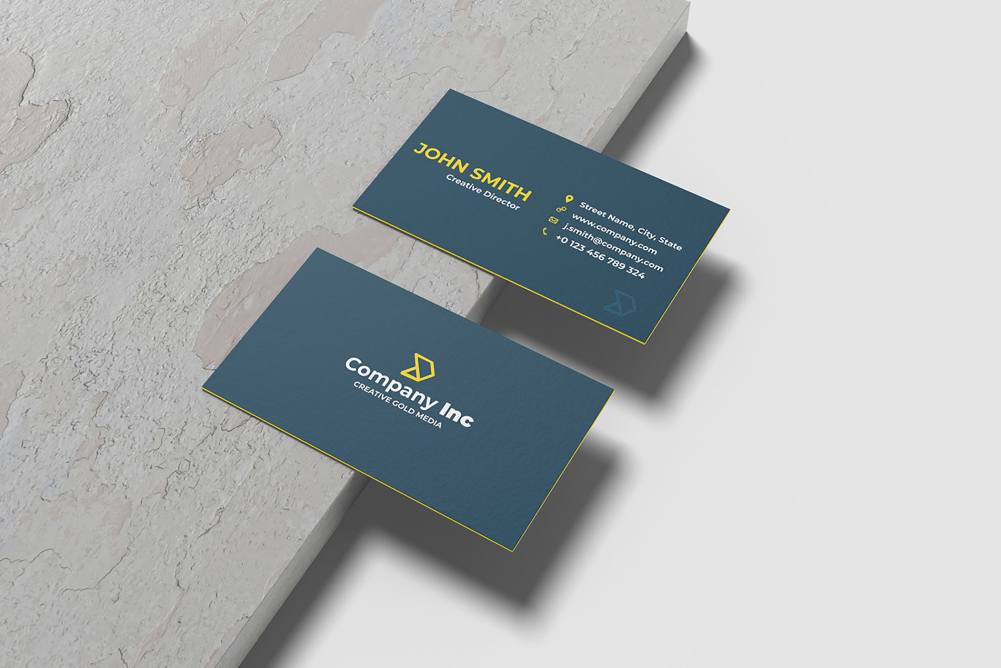 Minimalist Business Card Mockup presentation image