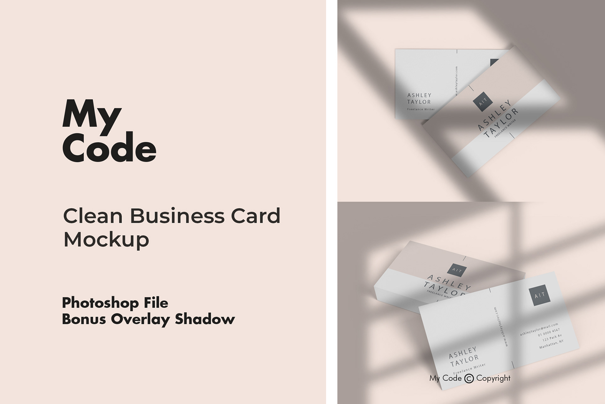 Clean Business Card Mockup presentation image