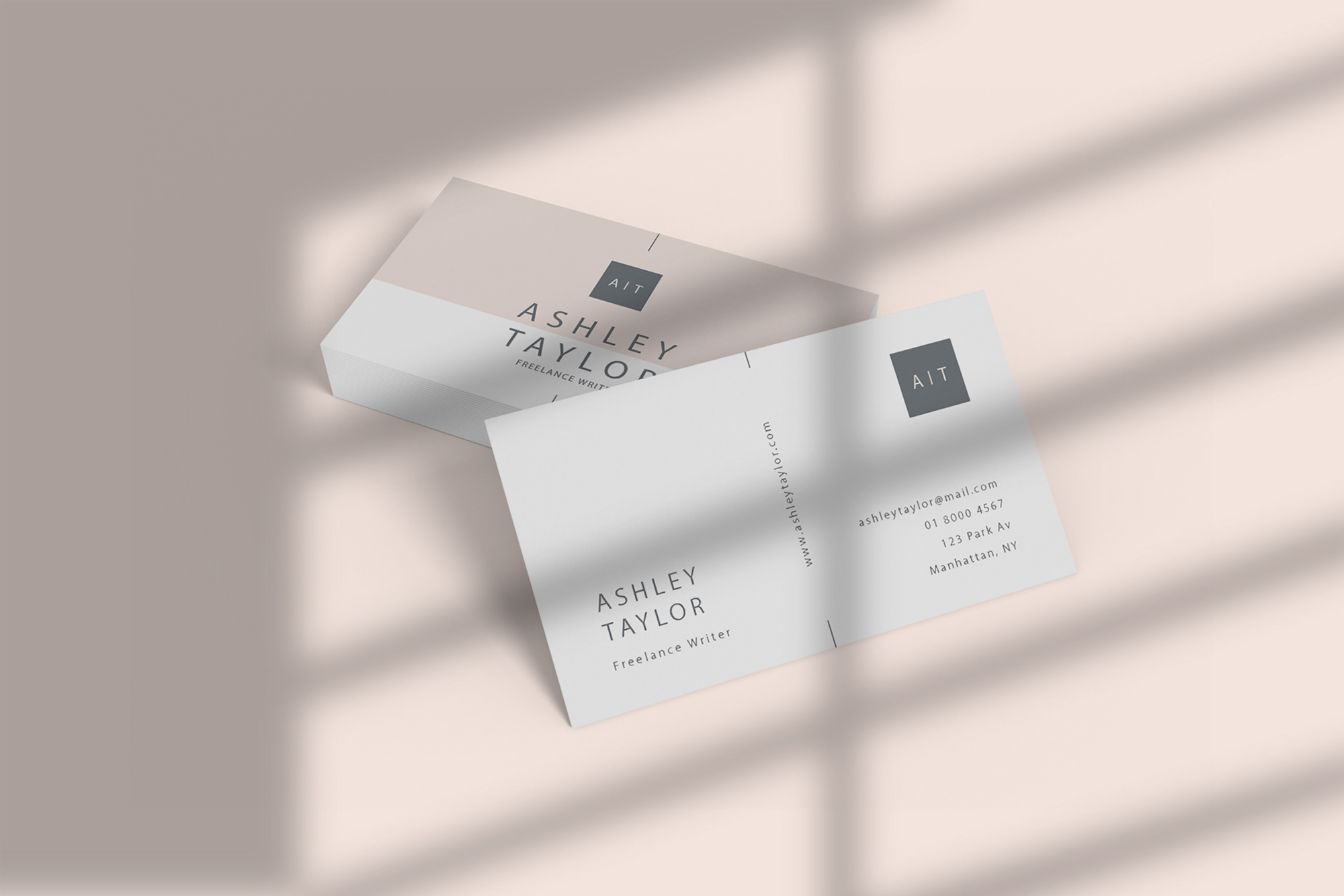 Clean Business Card Mockup presentation image