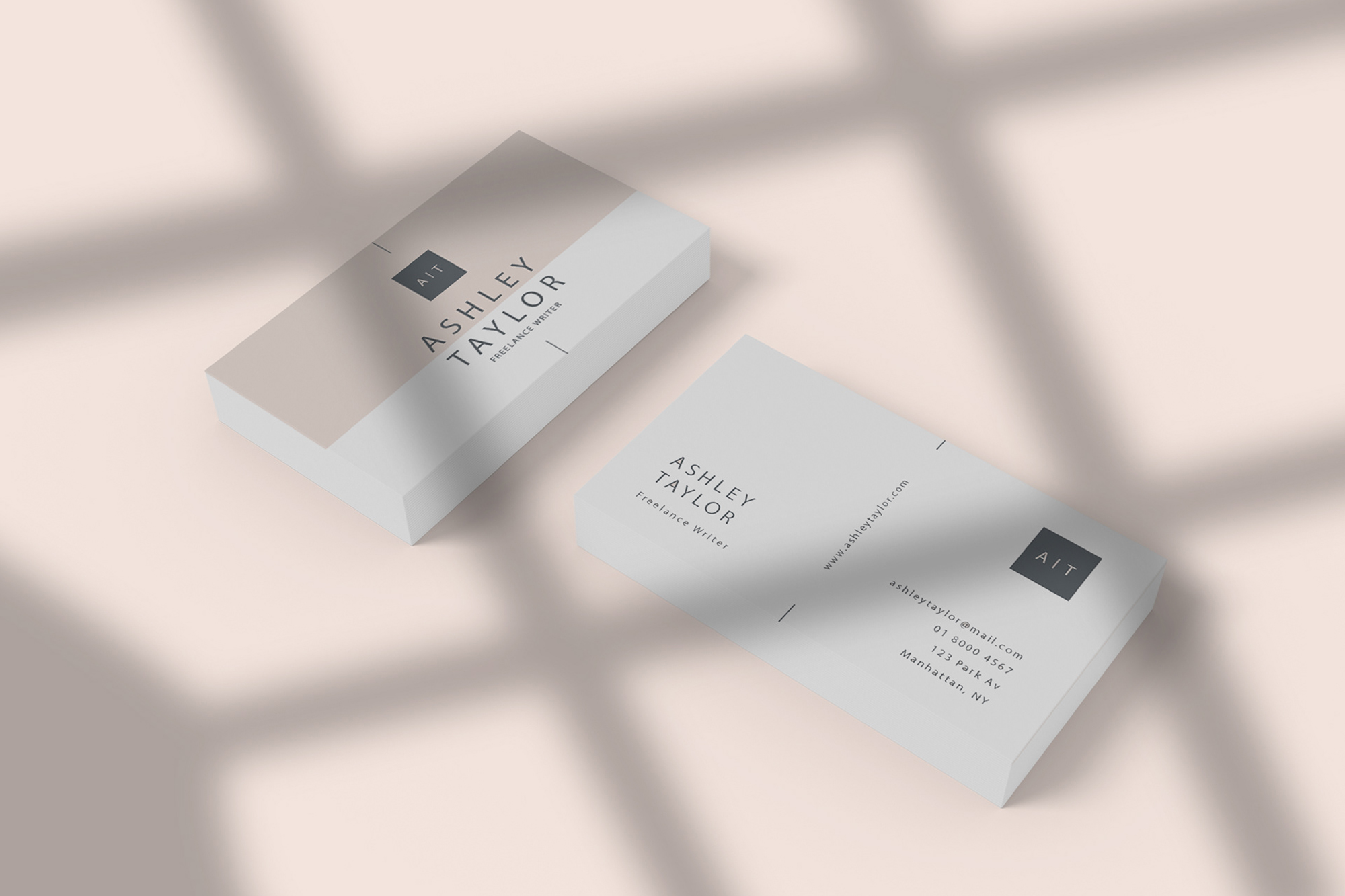 Clean Business Card Mockup presentation image