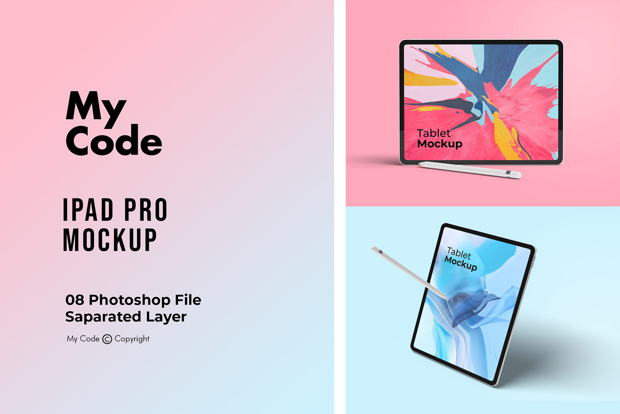 Stylish iPad Mockup presentation image