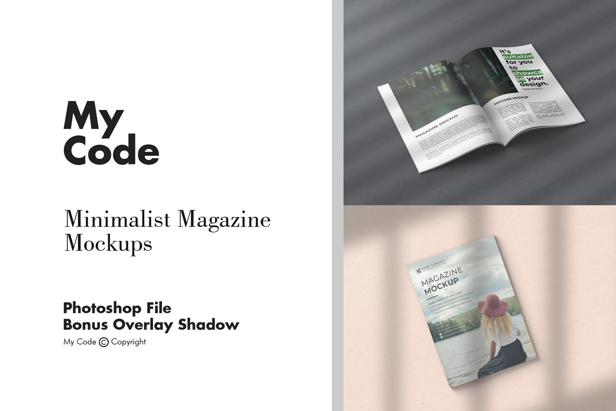 Minimalist Magazine Mockups Vol. 2 presentation image